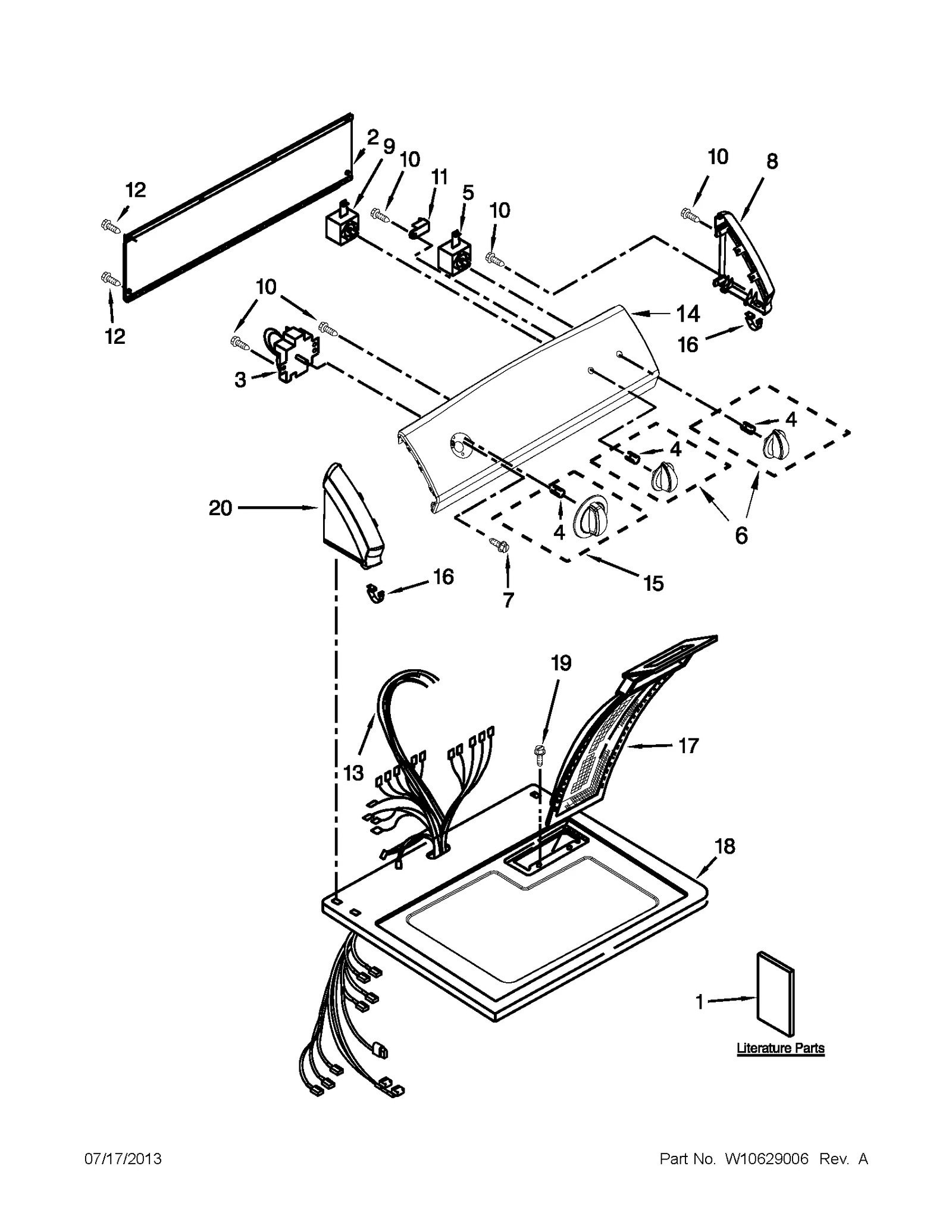 TOP AND CONSOLE PARTS