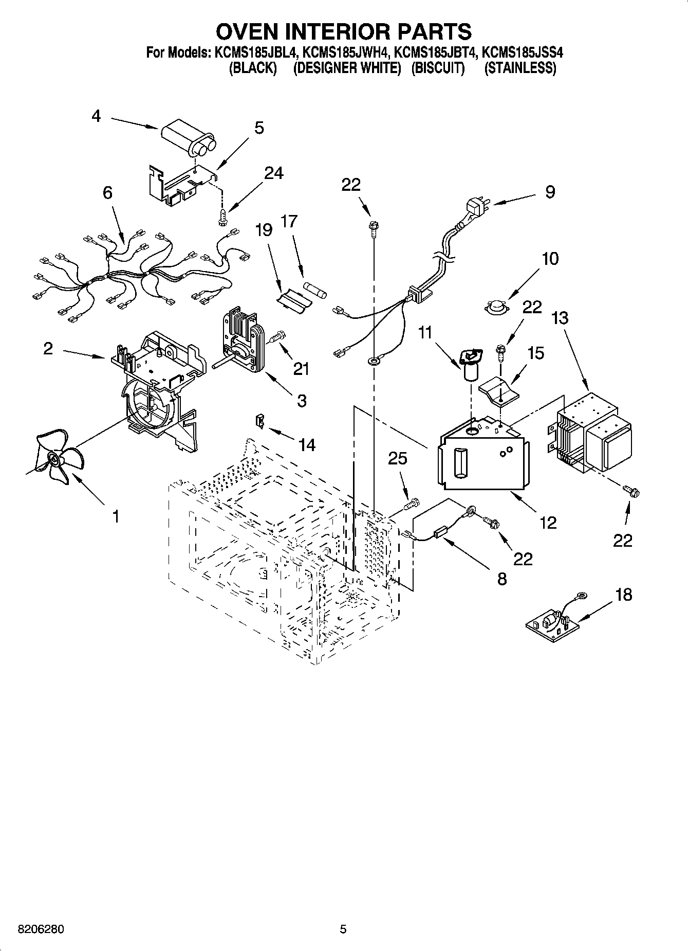 05 - OVEN INTERIOR PARTS