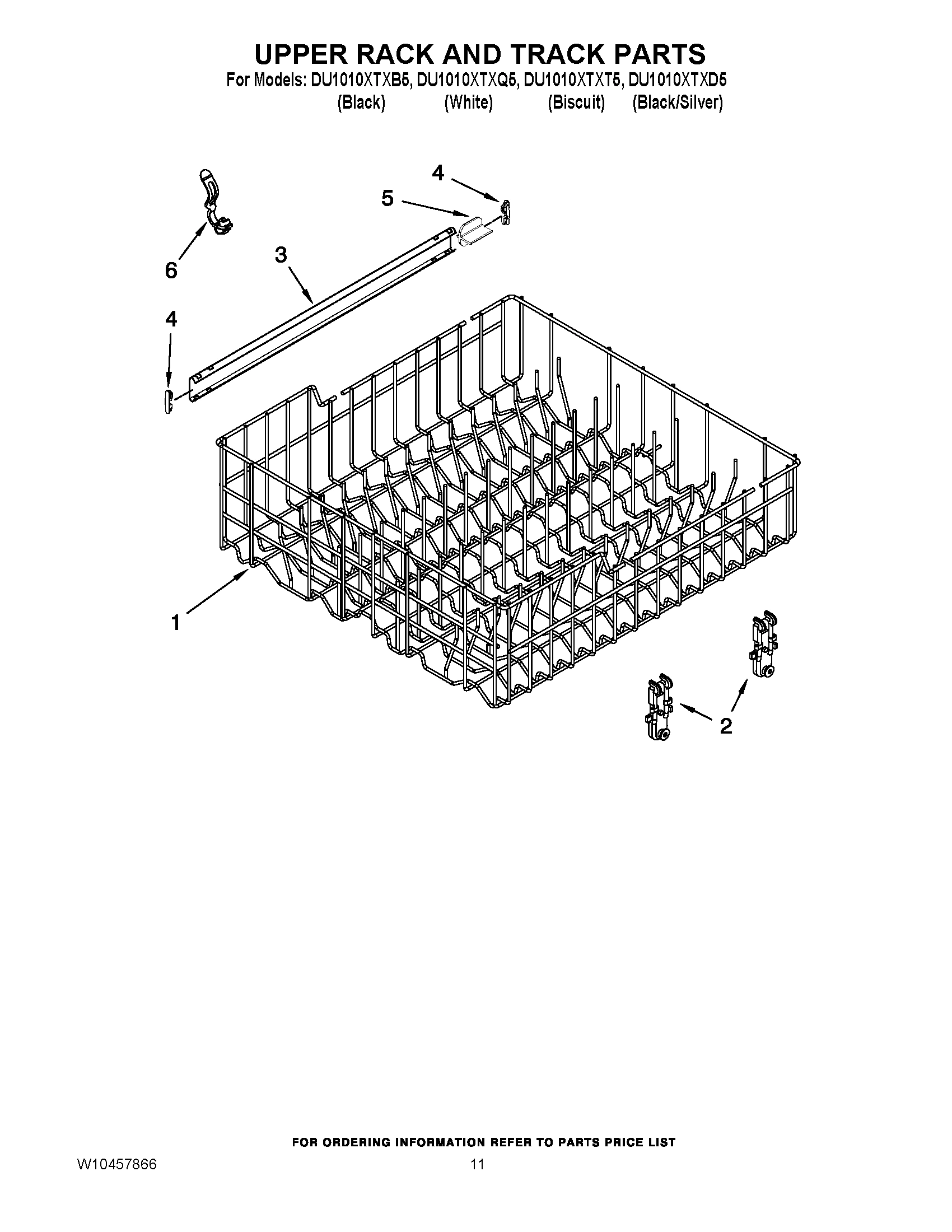 09 - UPPER RACK AND TRACK PARTS