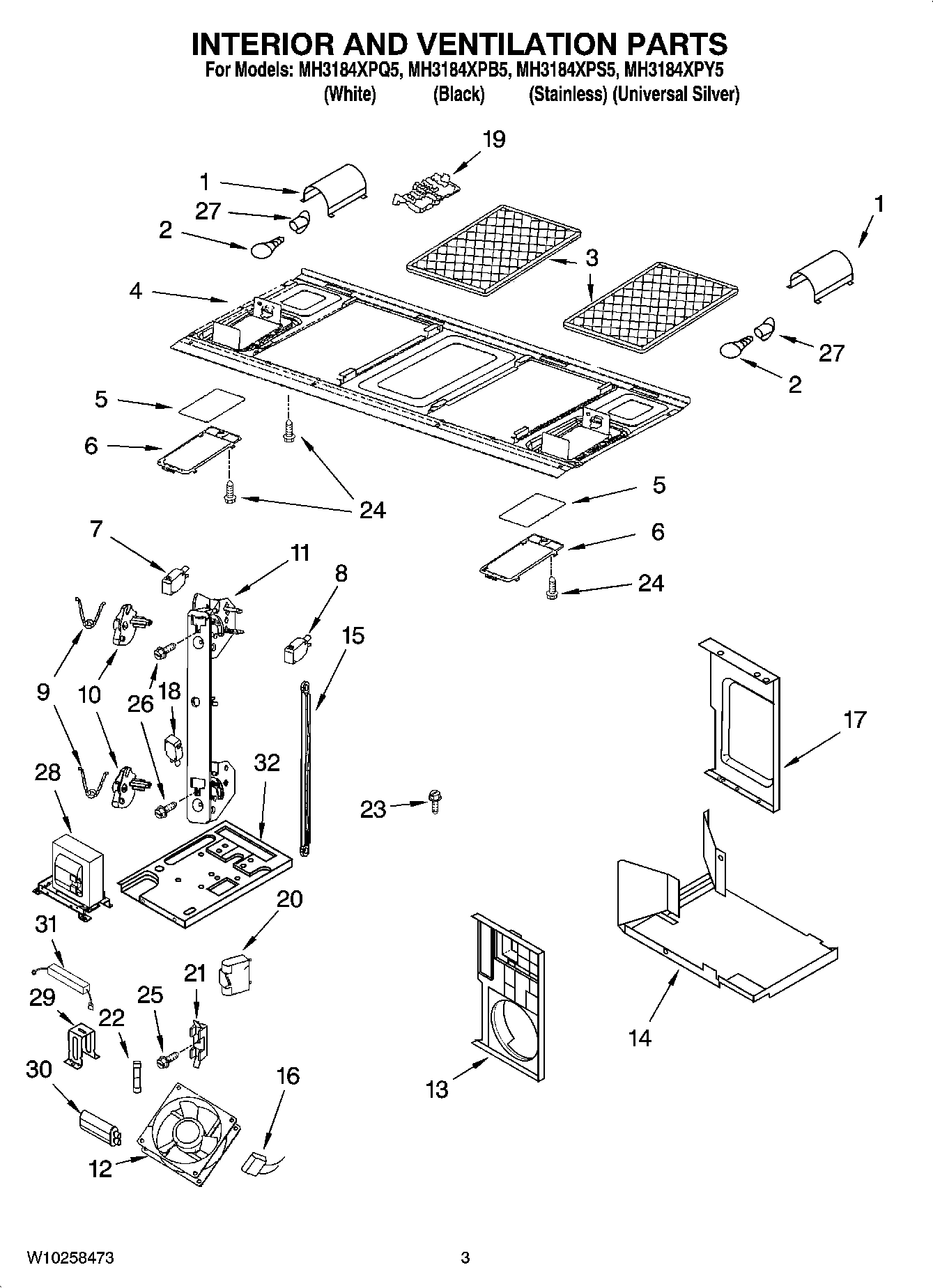03 - INTERIOR AND VENTILATION PARTS