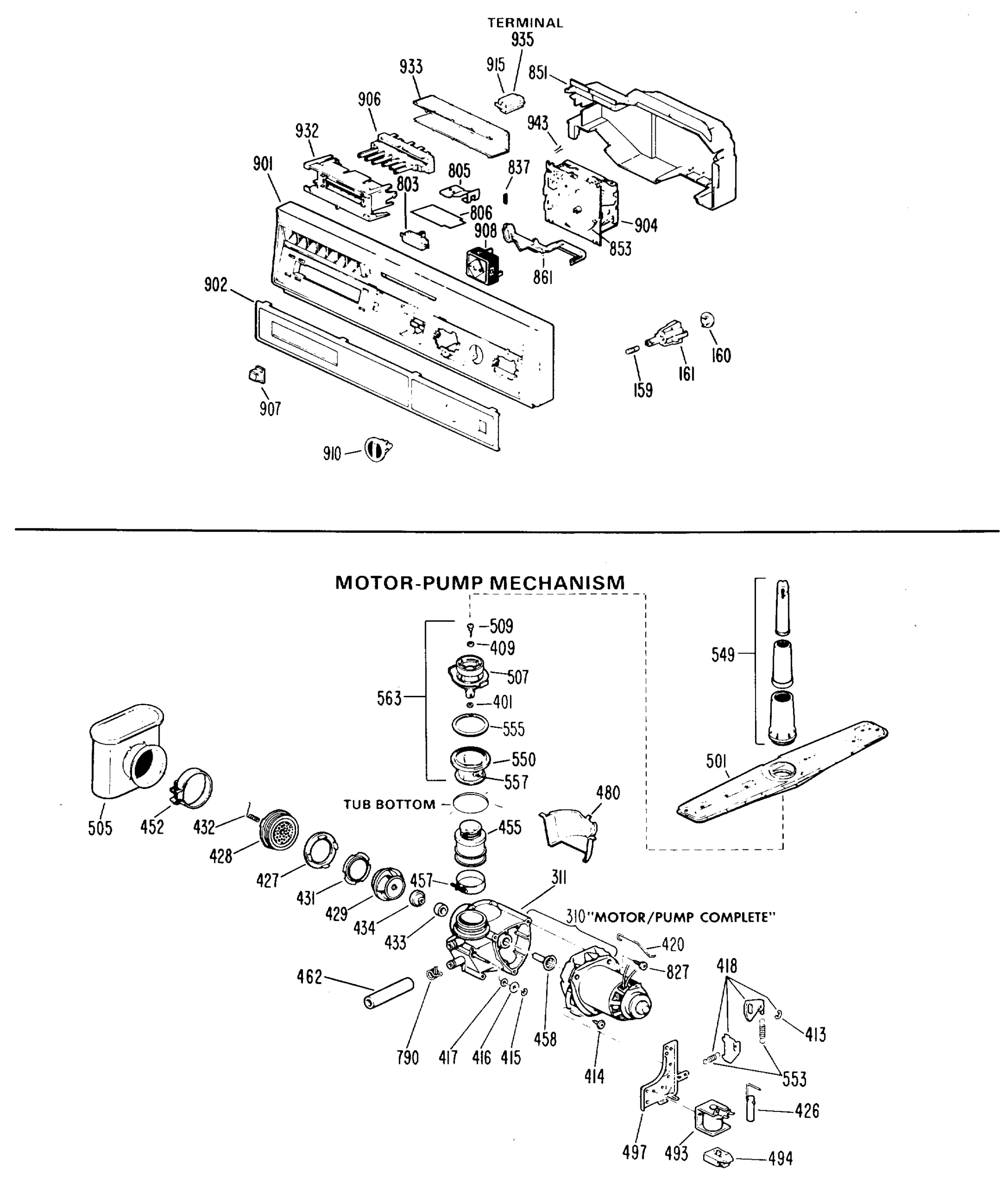 MOTOR-PUMP MECHANISM