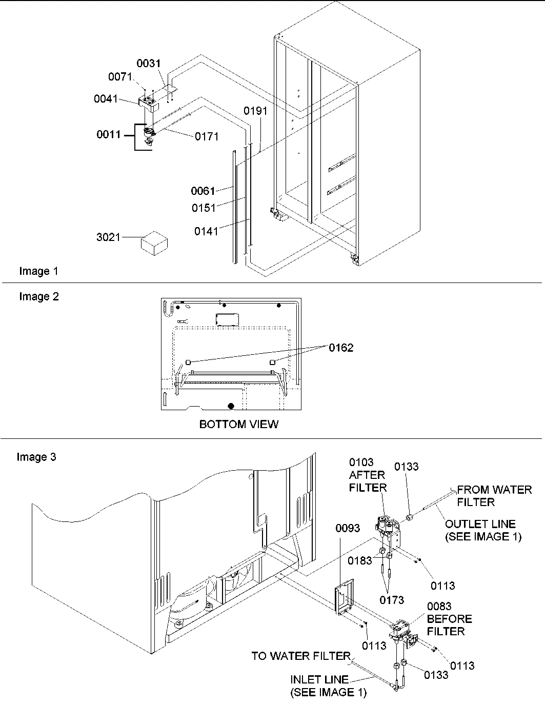 13 - Water Filter Assy & Water Valves