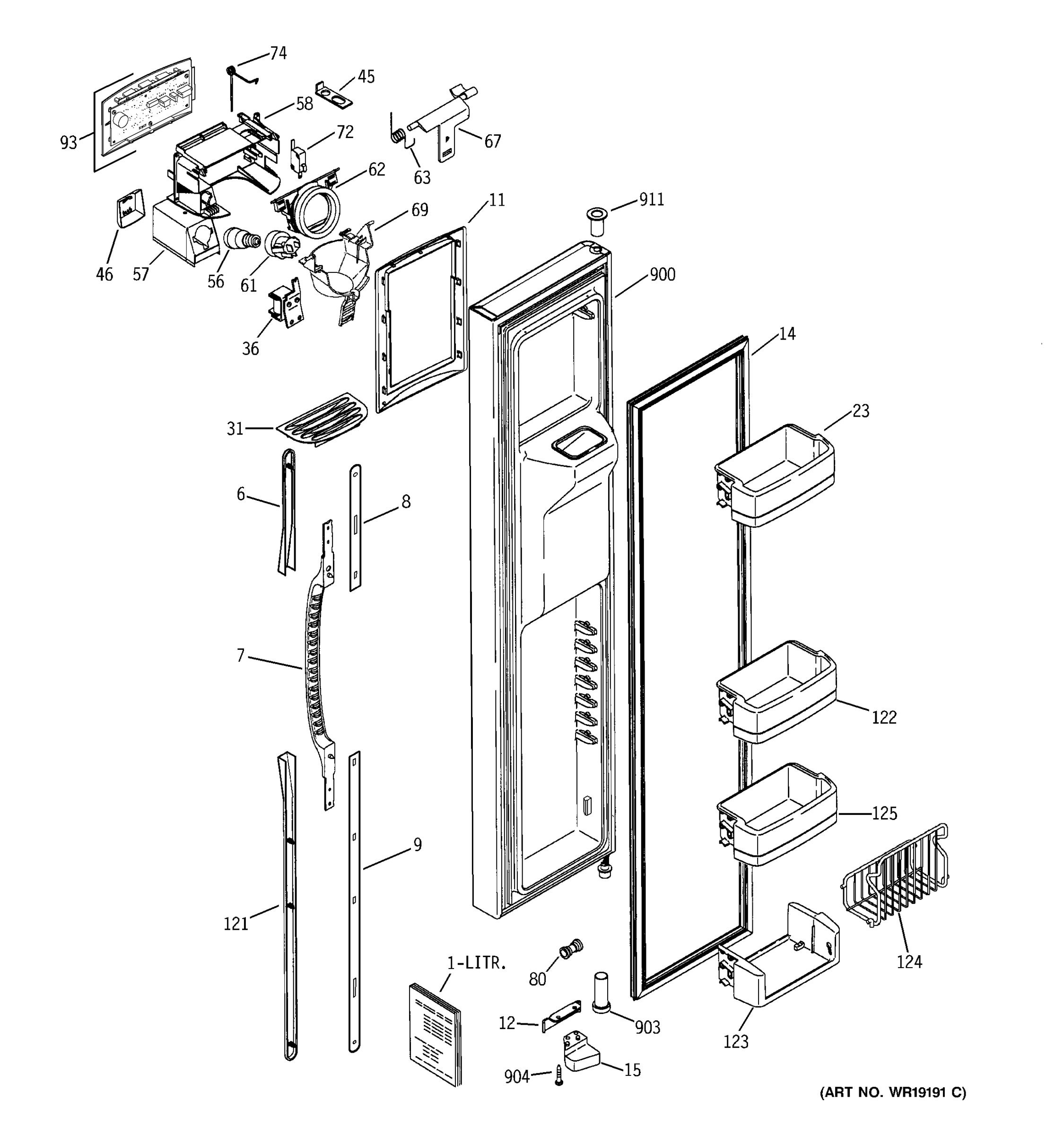 FREEZER DOOR