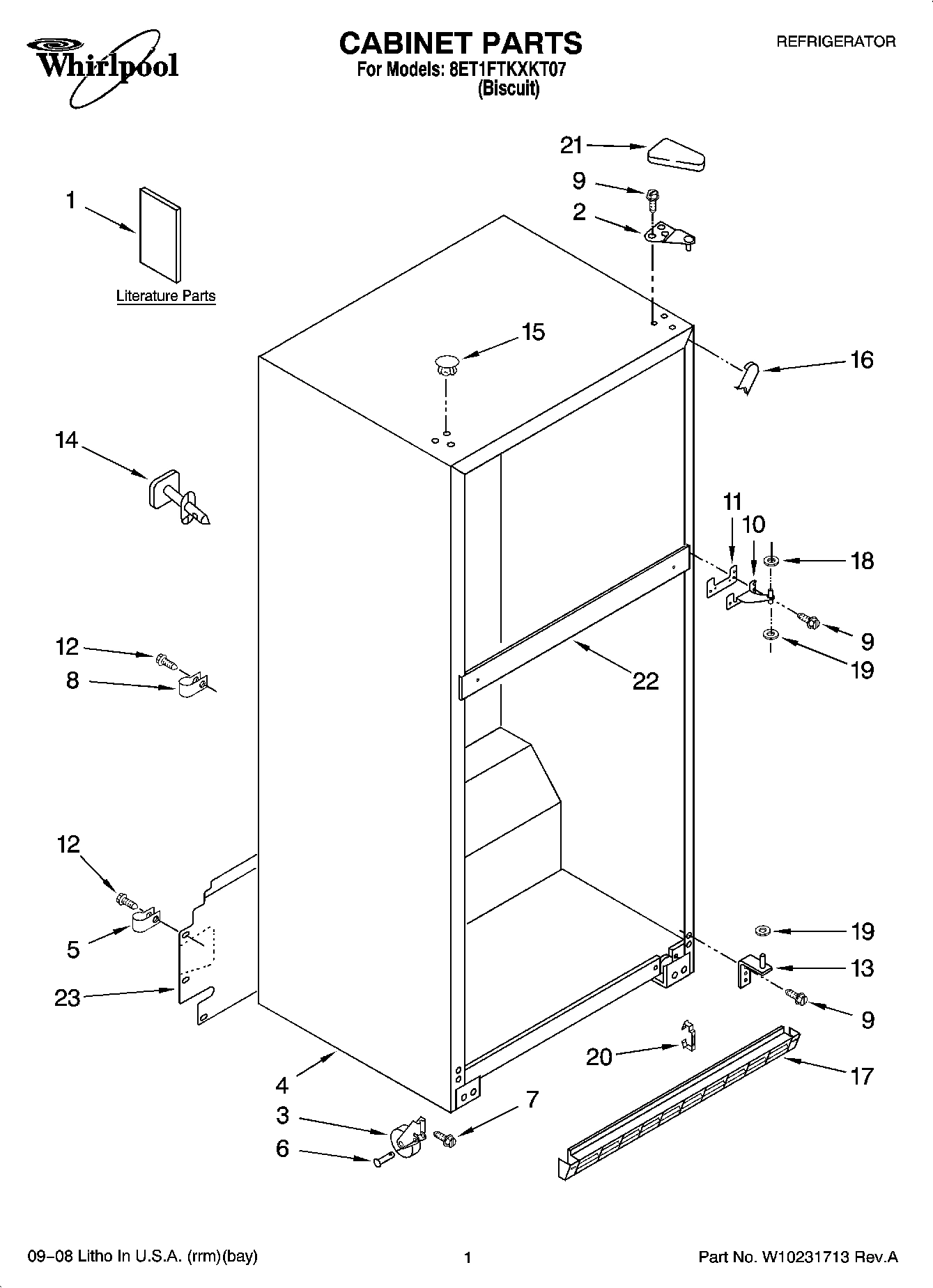 01 - CABINET PARTS