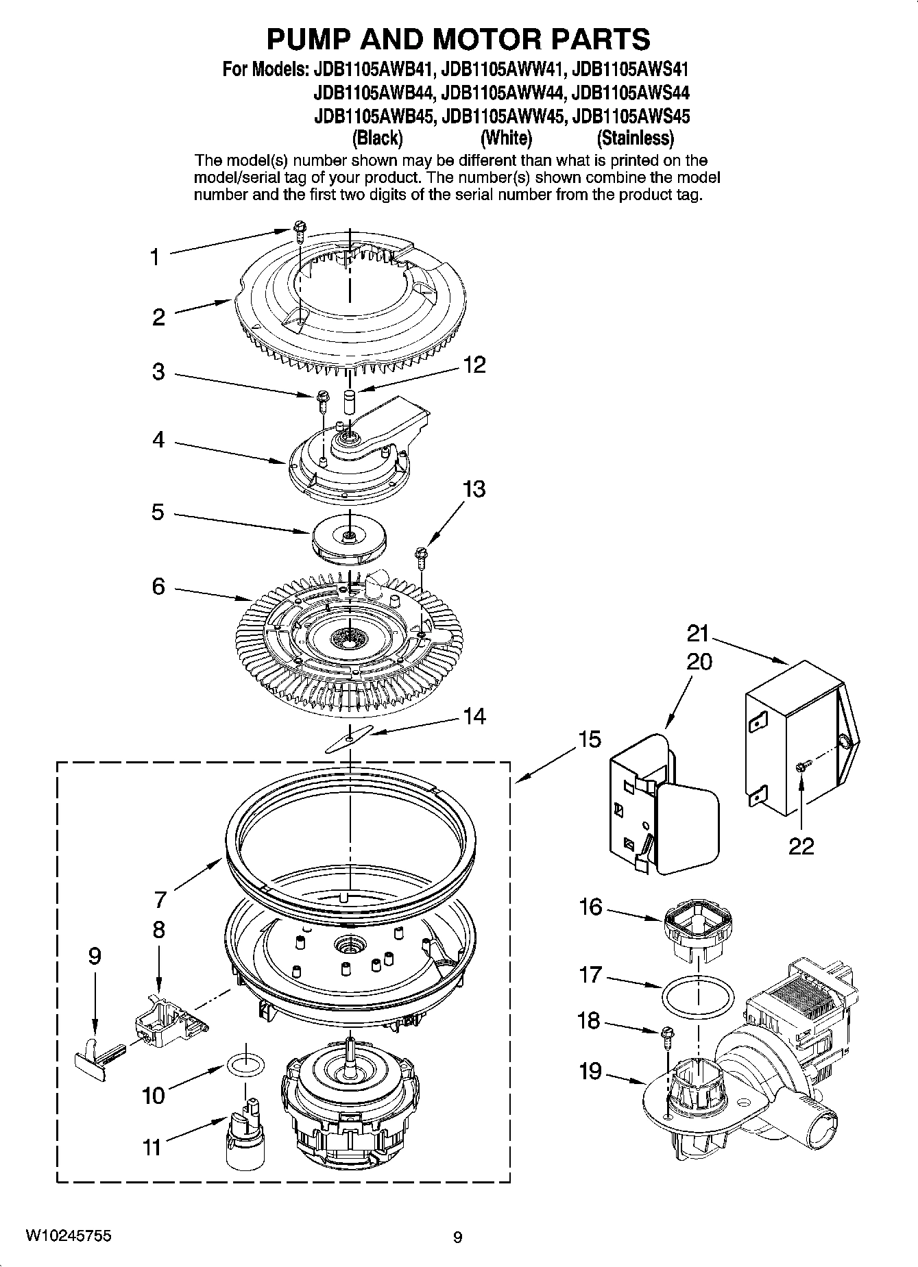 08 - PUMP AND MOTOR PARTS