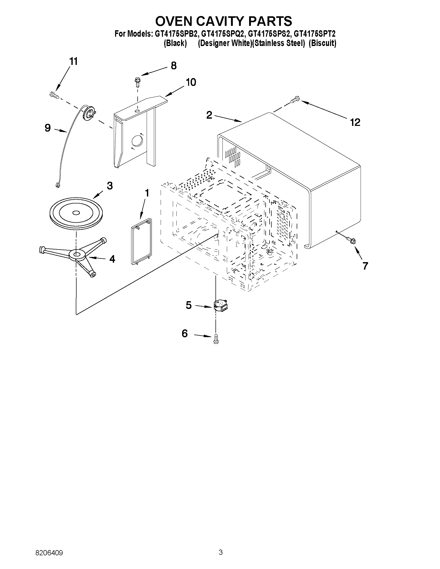 03 - OVEN CAVITY PARTS