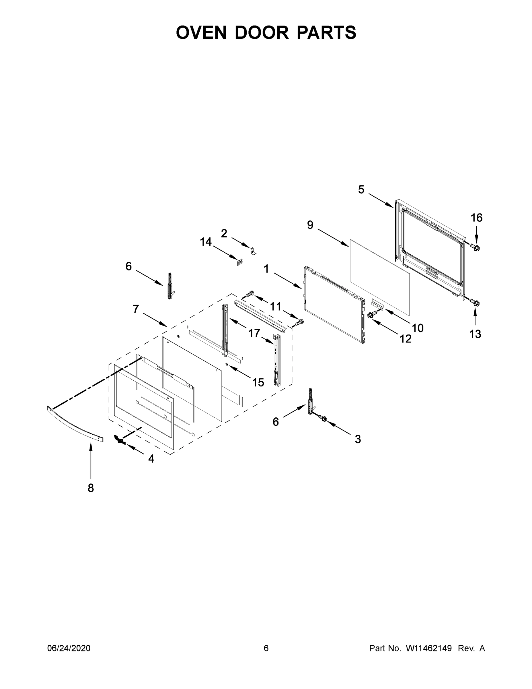 04 - OVEN DOOR PARTS