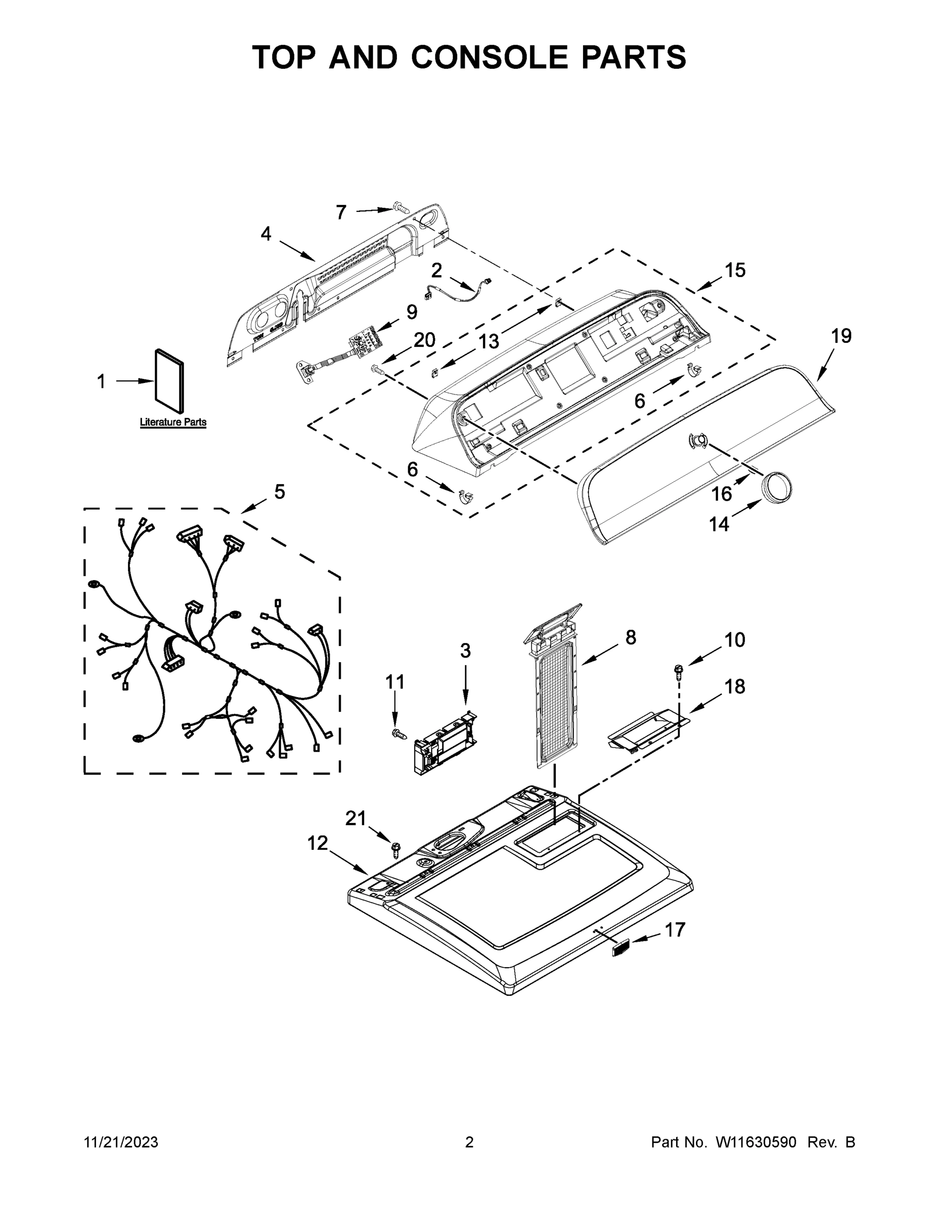 02 - TOP AND CONSOLE PARTS