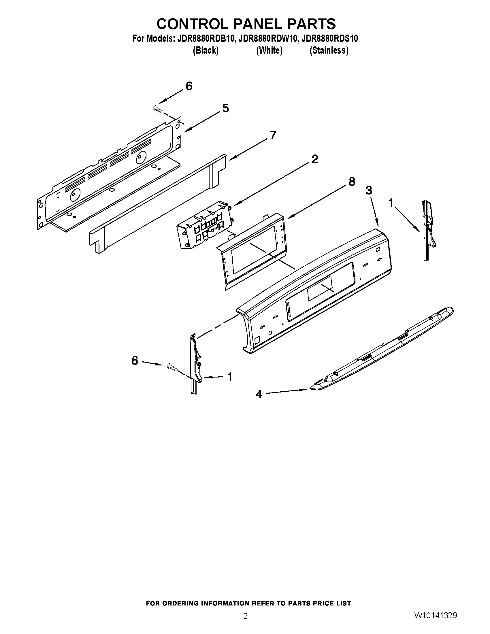 02 - CONTROL PANEL PARTS