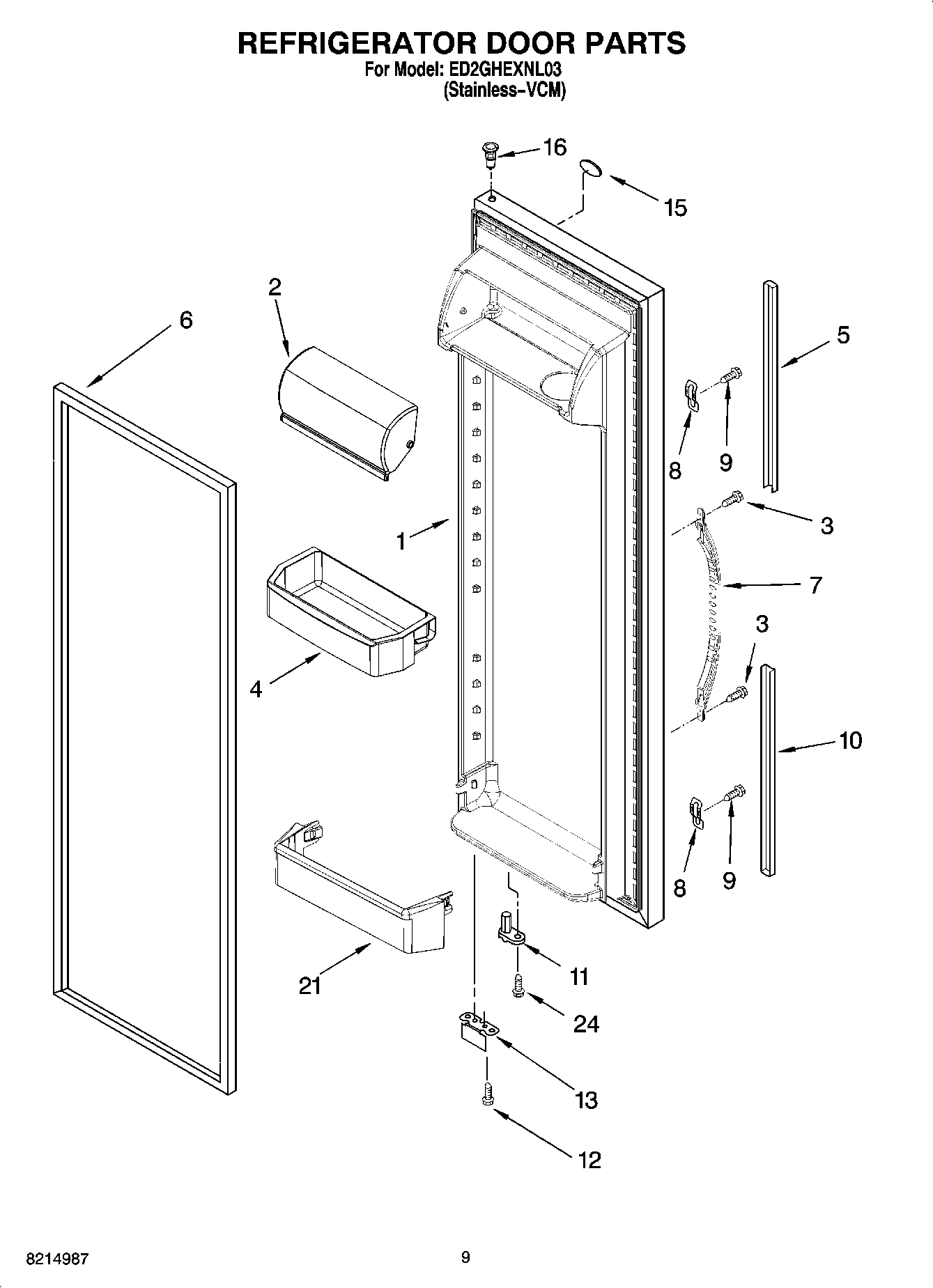 06 - REFRIGERATOR DOOR PARTS