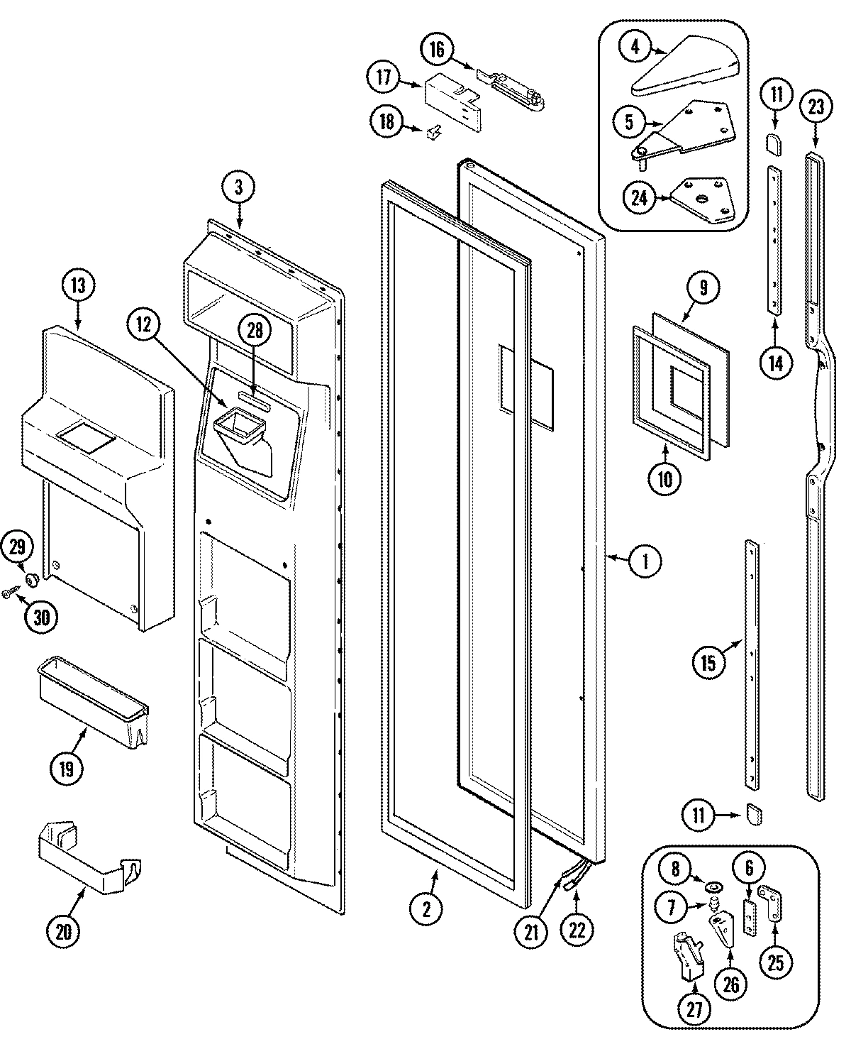 02 - FREEZER DOOR