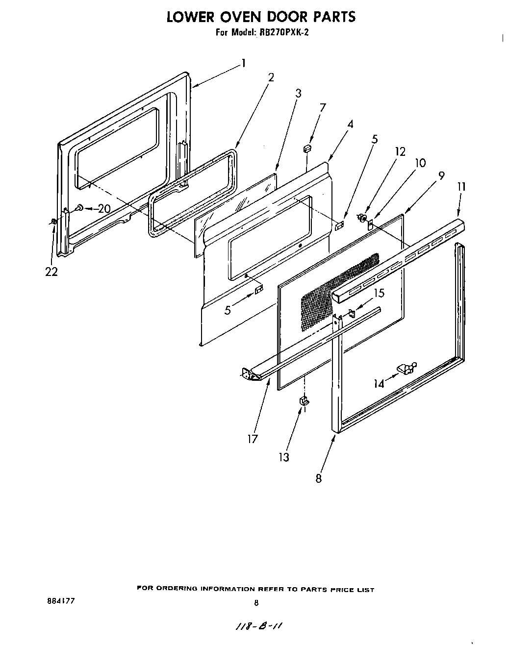 05 - LOWER OVEN DOOR , LITERATURE AND OPTIONAL