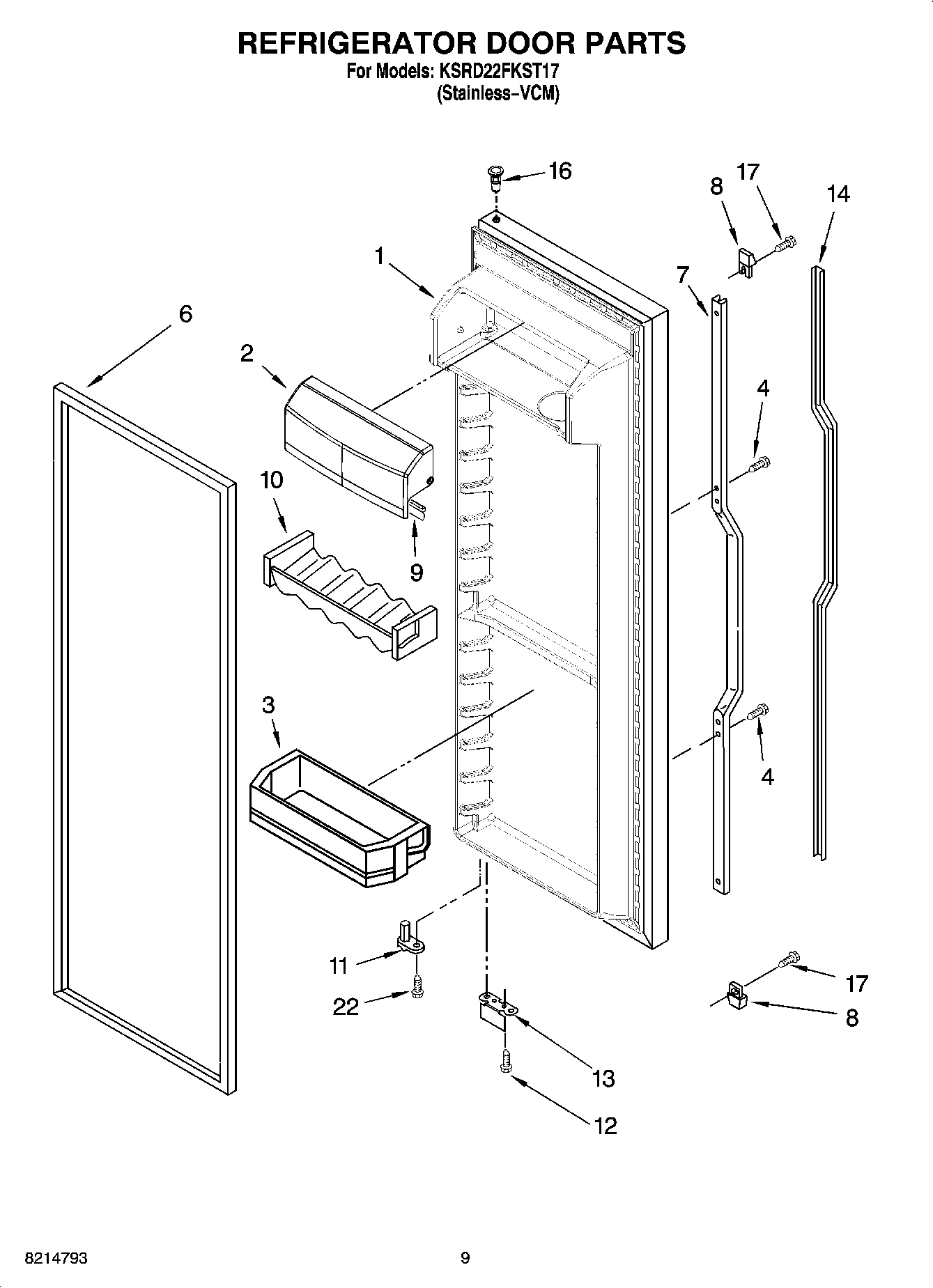 06 - REFRIGERATOR DOOR PARTS