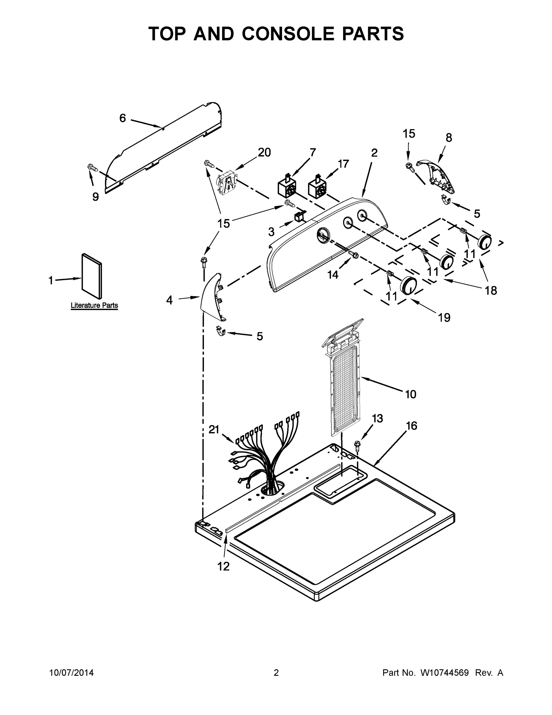 02 - TOP AND CONSOLE PARTS