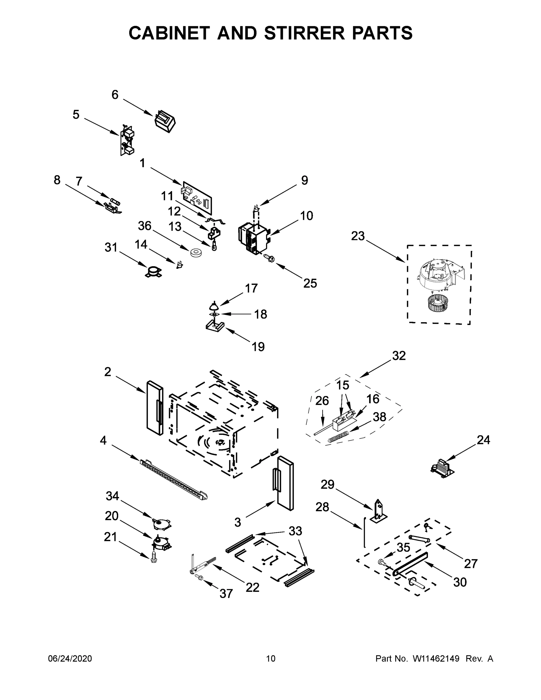 06 - CABINET AND STIRRER PARTS