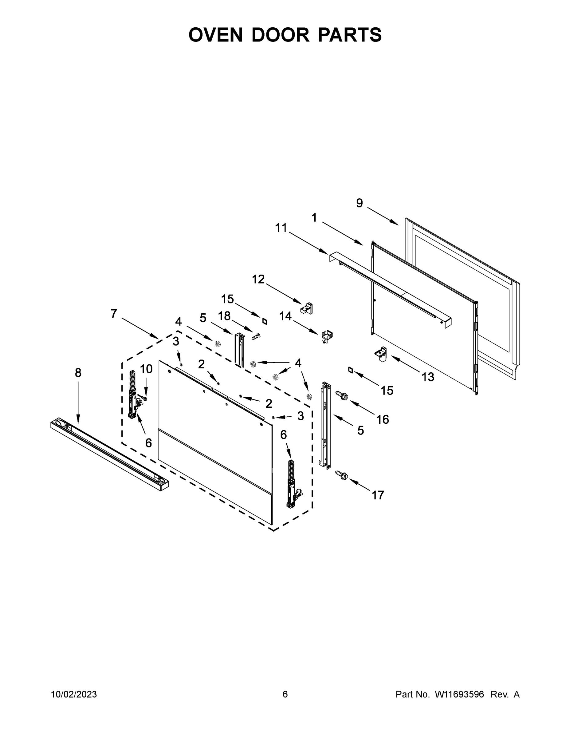04 - OVEN DOOR PARTS