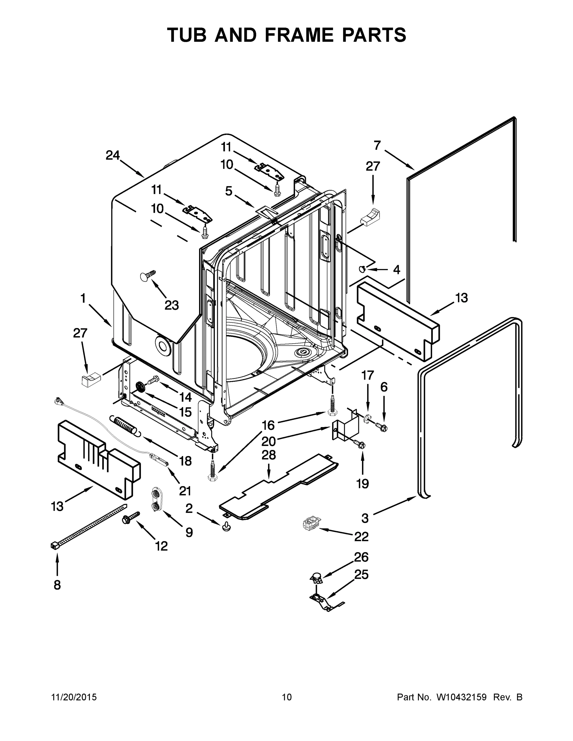 06 - TUB AND FRAME PARTS