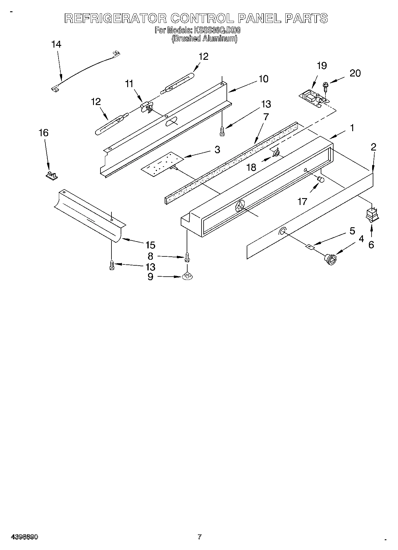 05 - REFRIGERATOR CONTROL PANEL