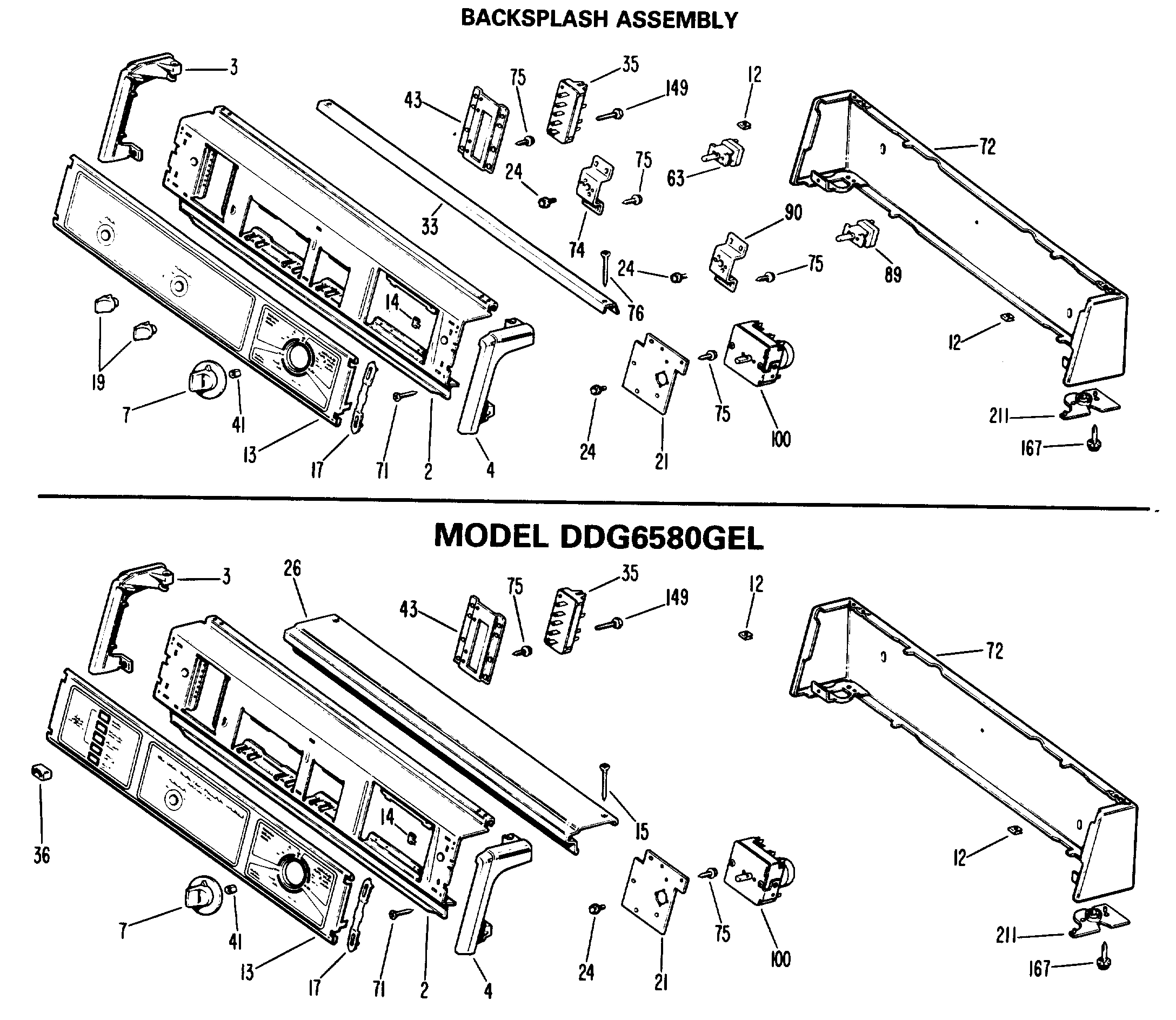 BACKSPLASH ASSEMBLY