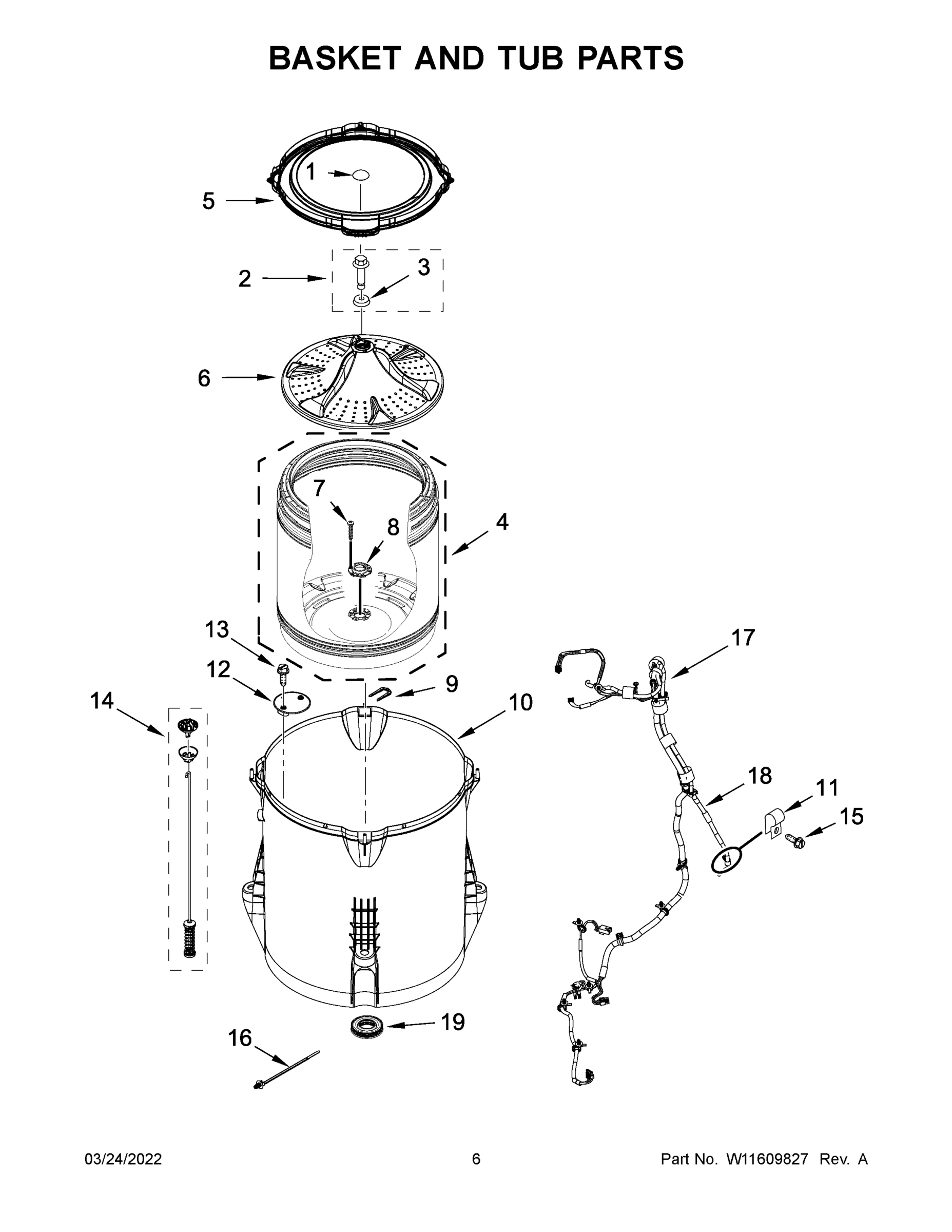 04 - BASKET AND TUB PARTS