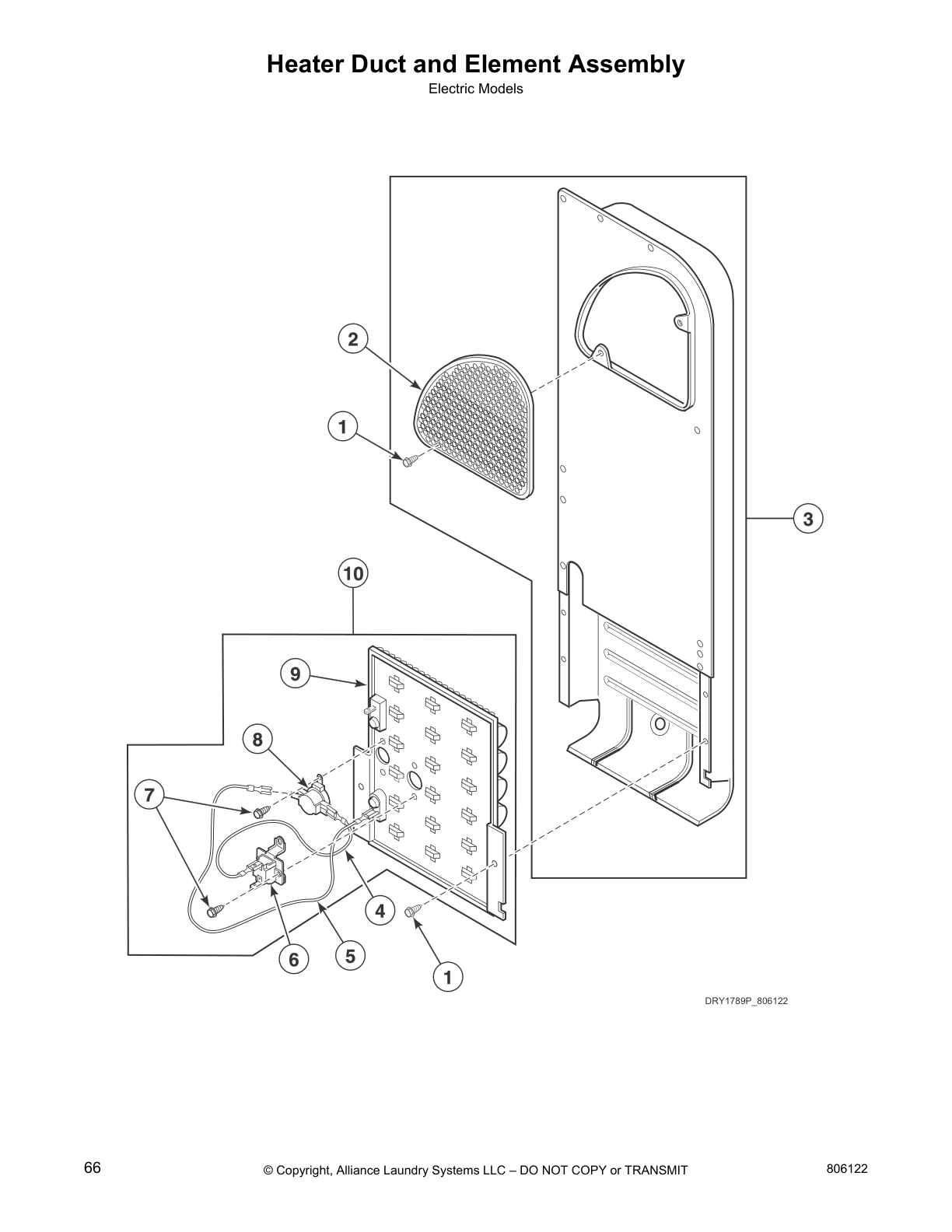 Heater Duct and Element Assembly