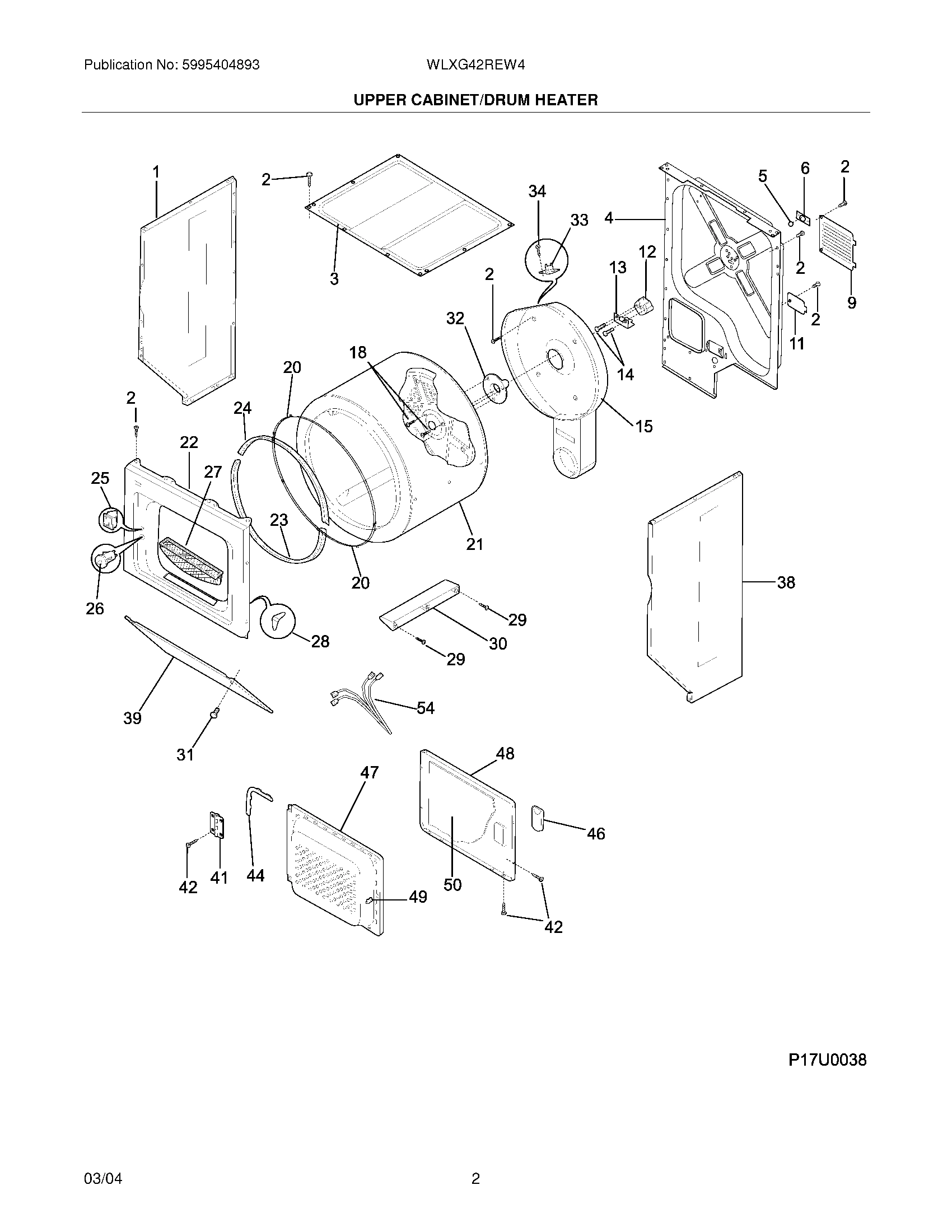 03 - UPPER CABINET/DRUM HEATER