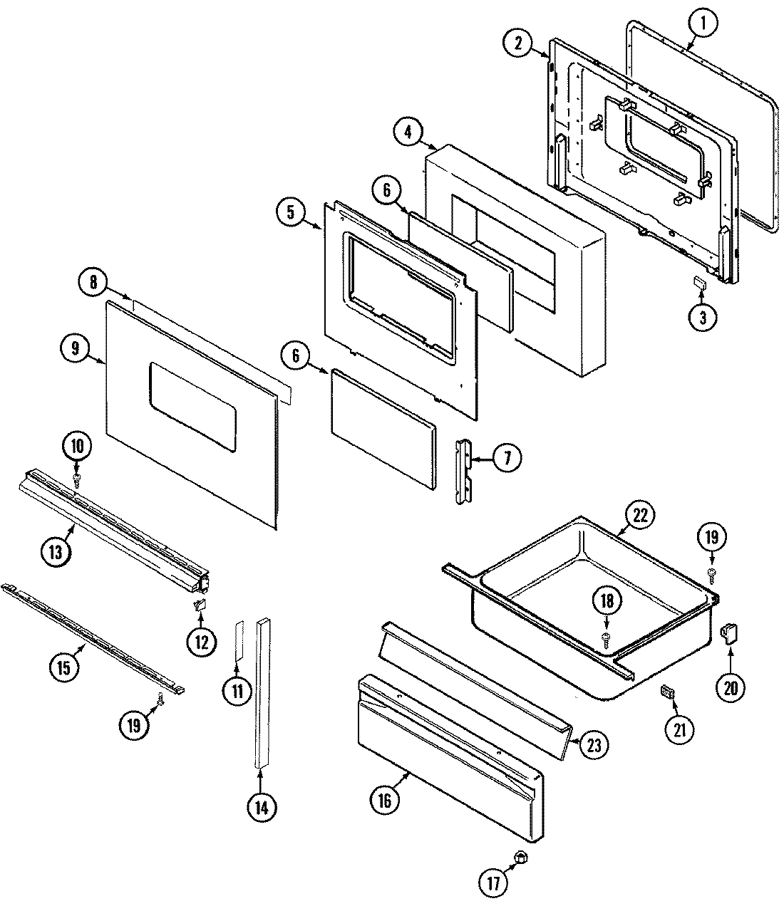 06 - DOOR/DRAWER (SER. PRE. 15 7458XUA)