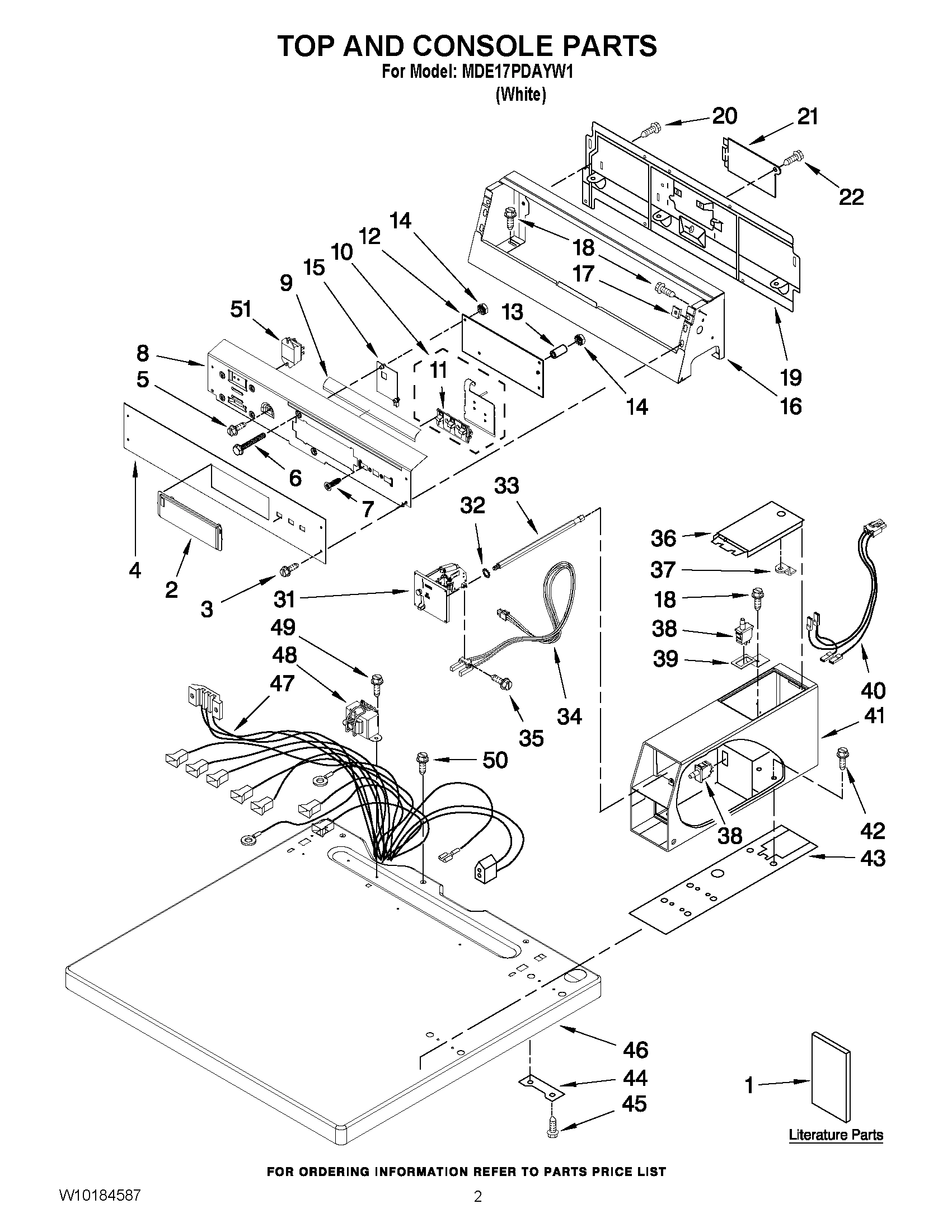 01 - TOP AND CONSOLE PARTS
