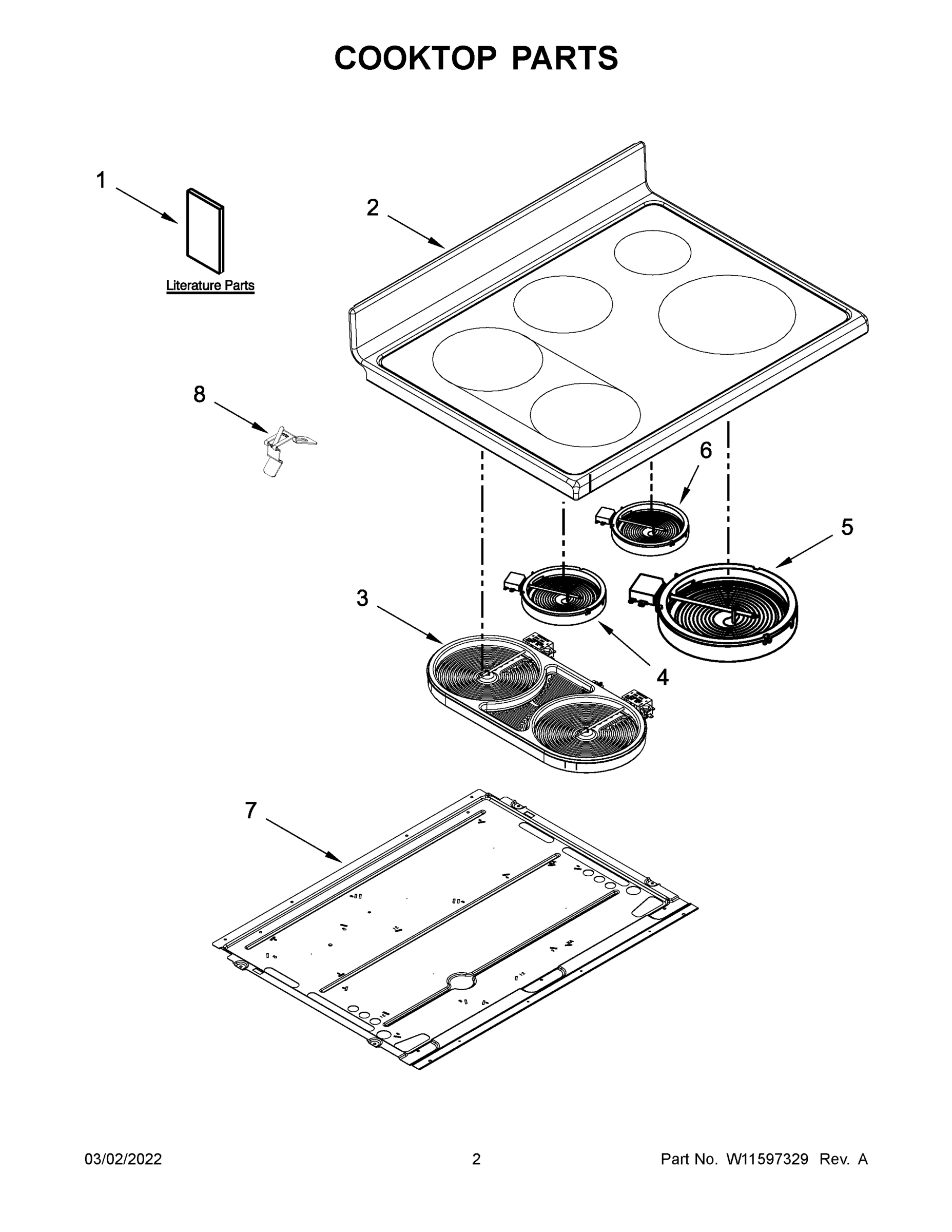 02 - COOKTOP PARTS