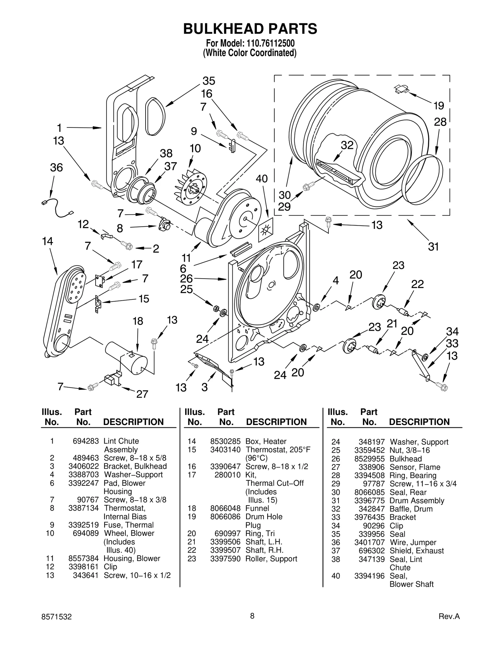 BULKHEAD PARTS