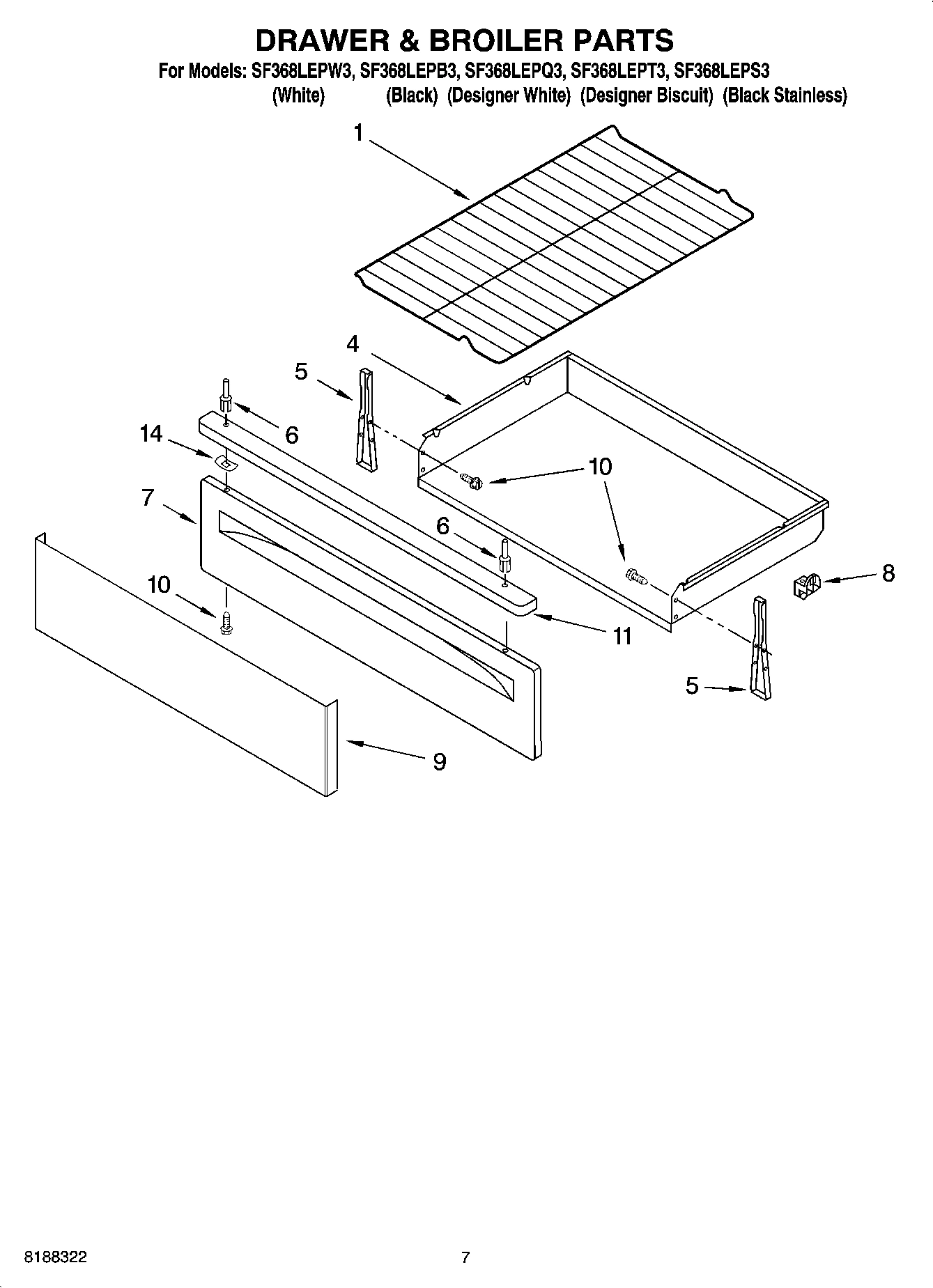 05 - DRAWER & BROILER PARTS