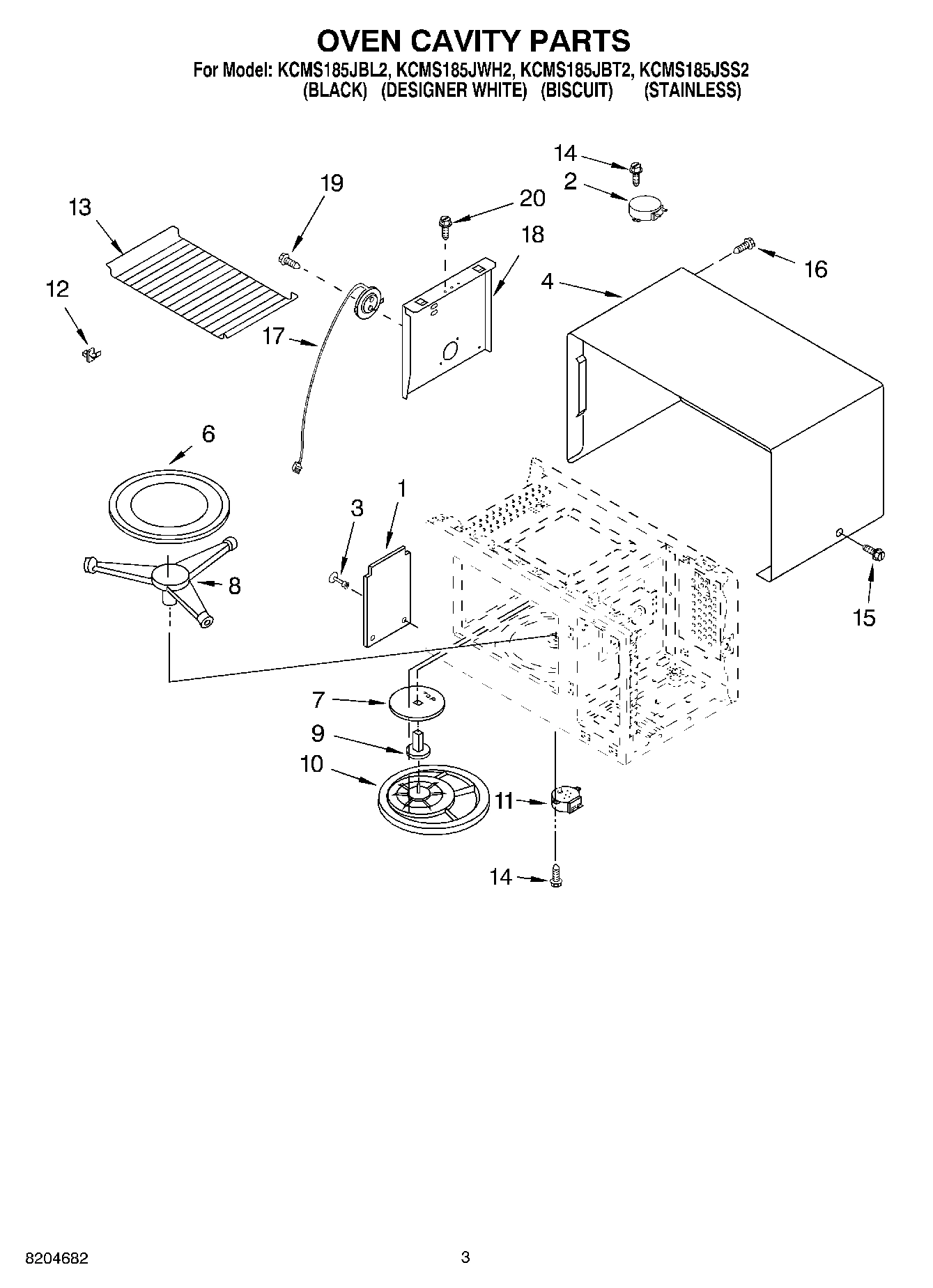 03 - OVEN CAVITY PARTS