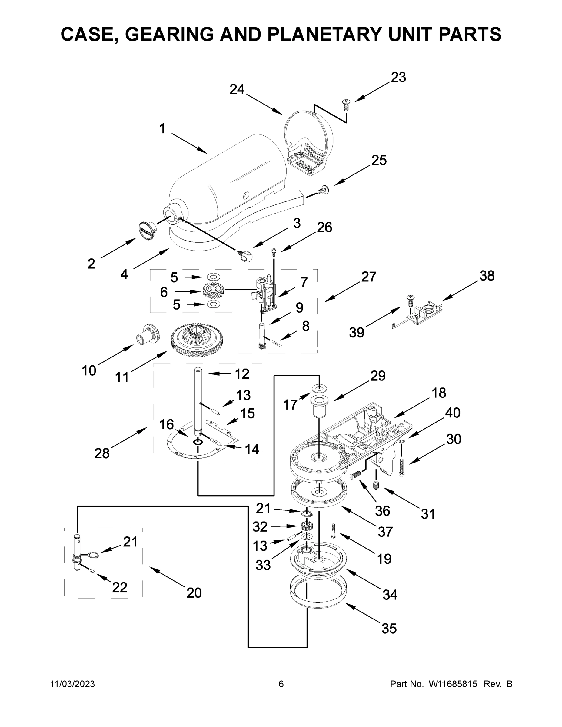 04 - CASE, GEARING AND PLANETARY UNIT PARTS