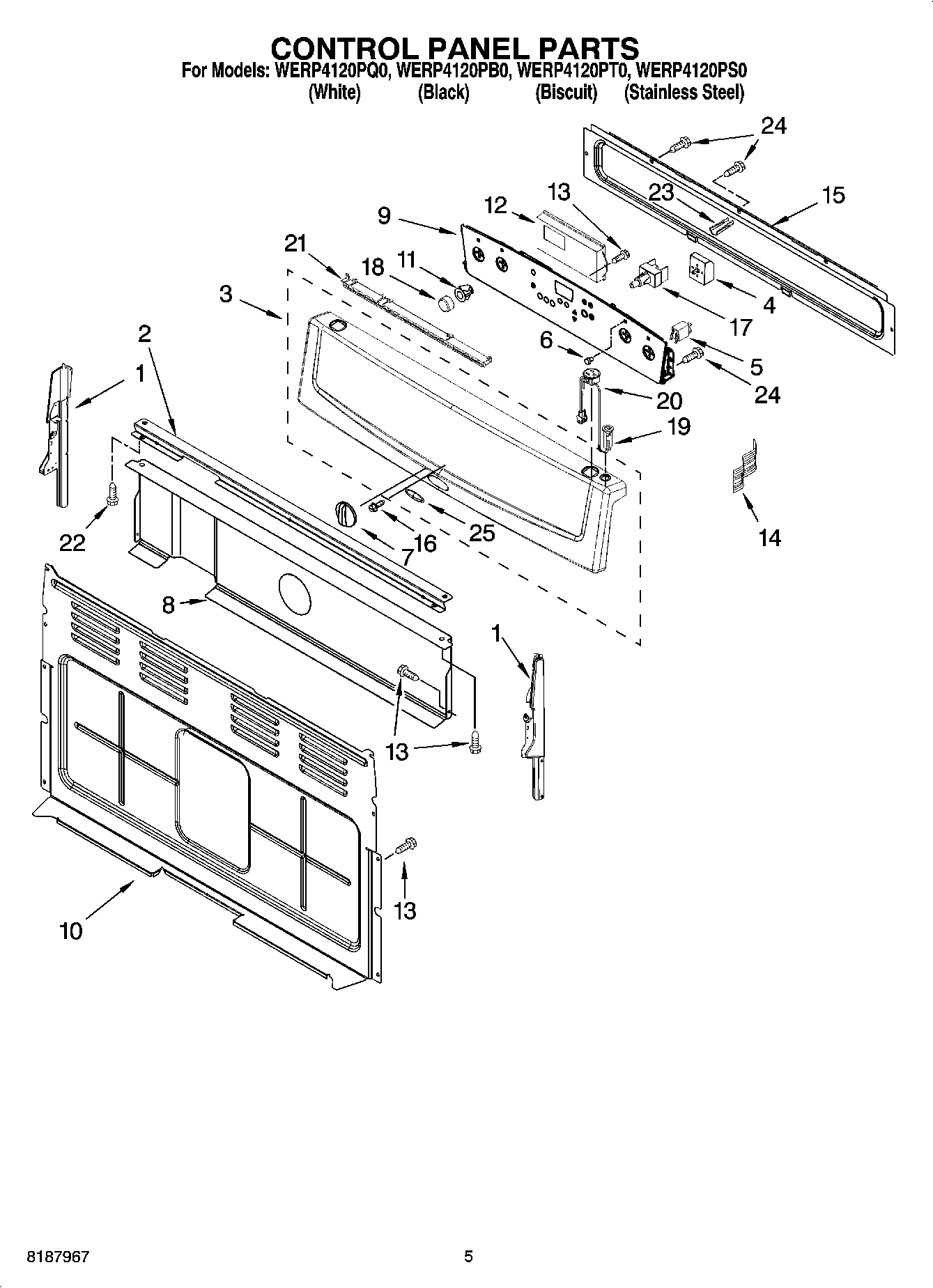 04 - CONTROL PANEL PARTS