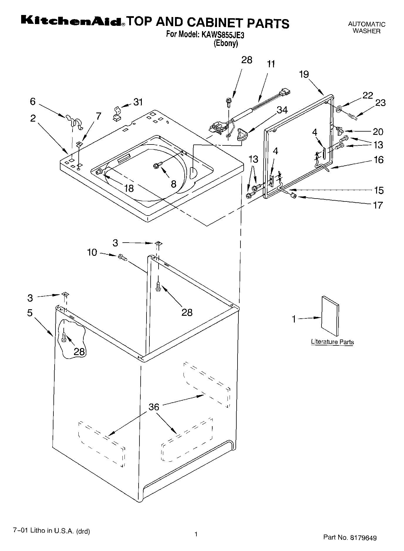 01 - TOP AND CABINET, LITERATURE
