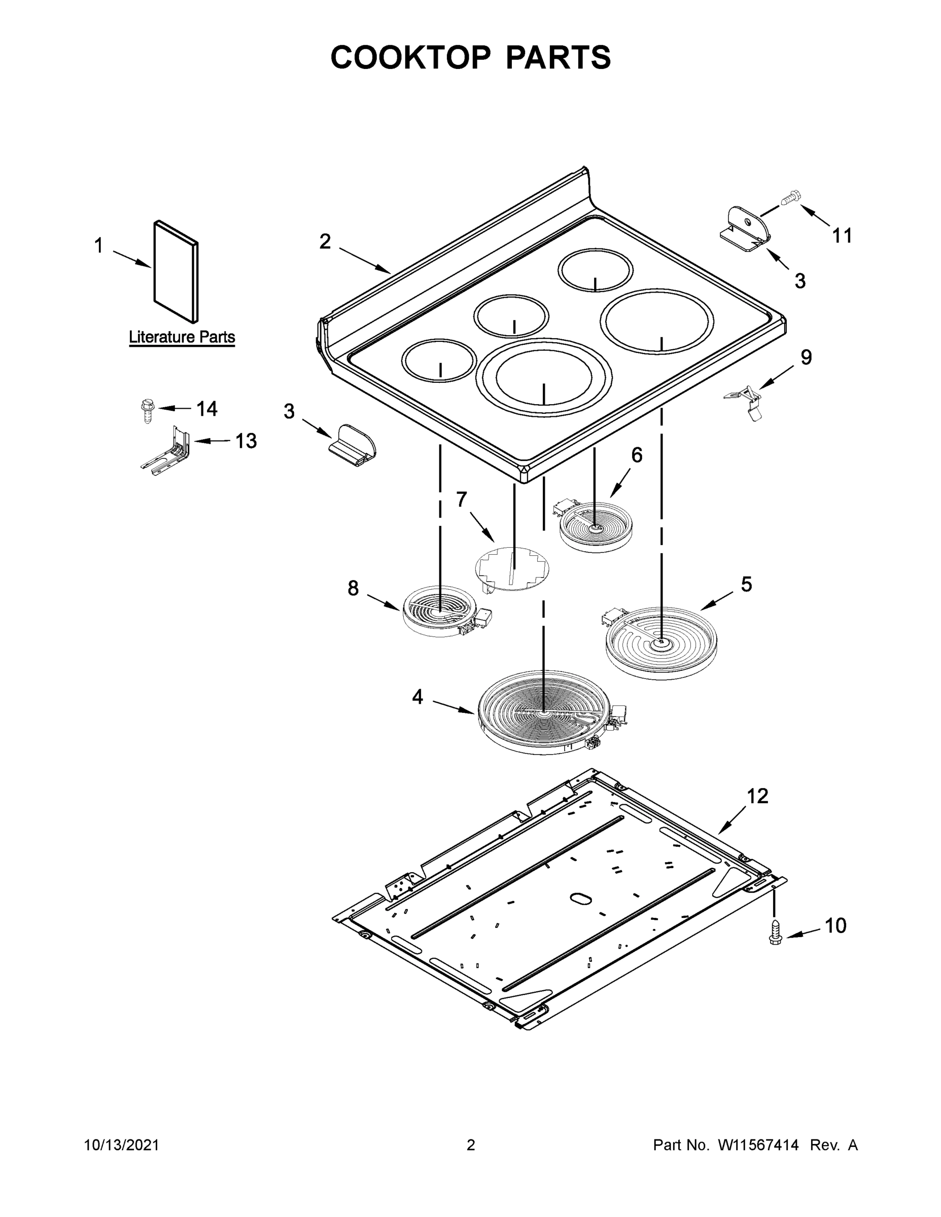 02 - COOKTOP PARTS