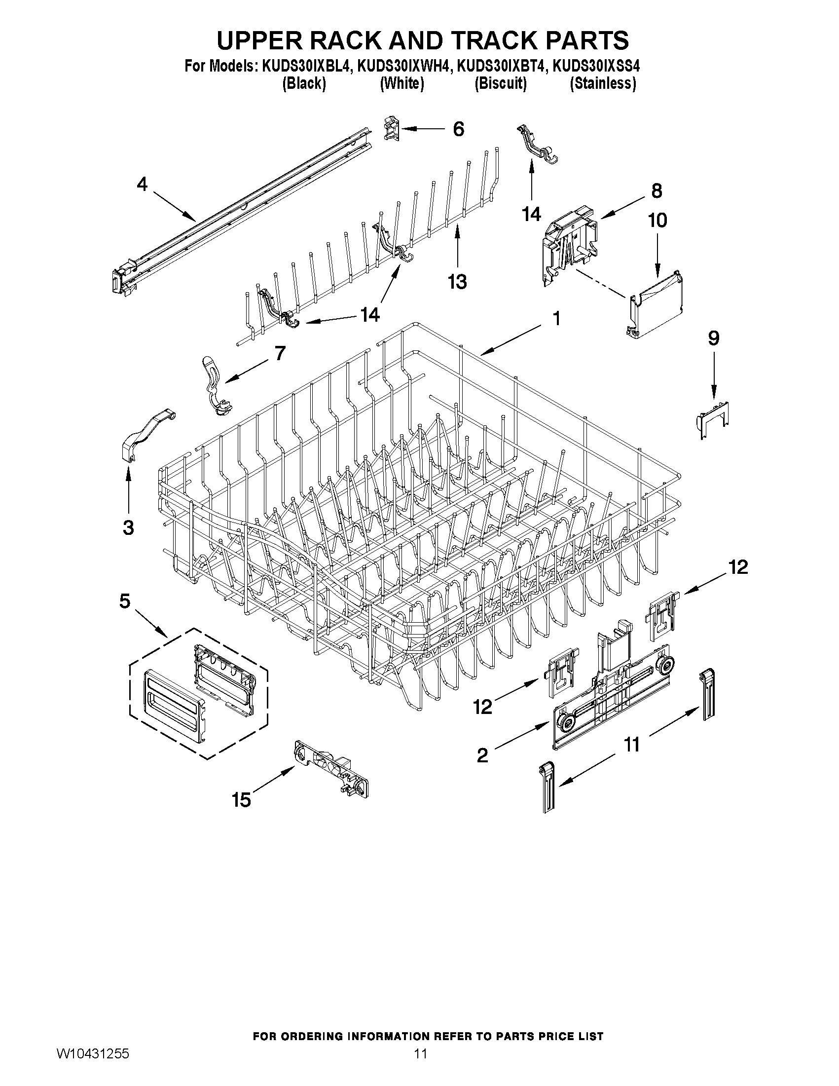 09 - UPPER RACK AND TRACK PARTS