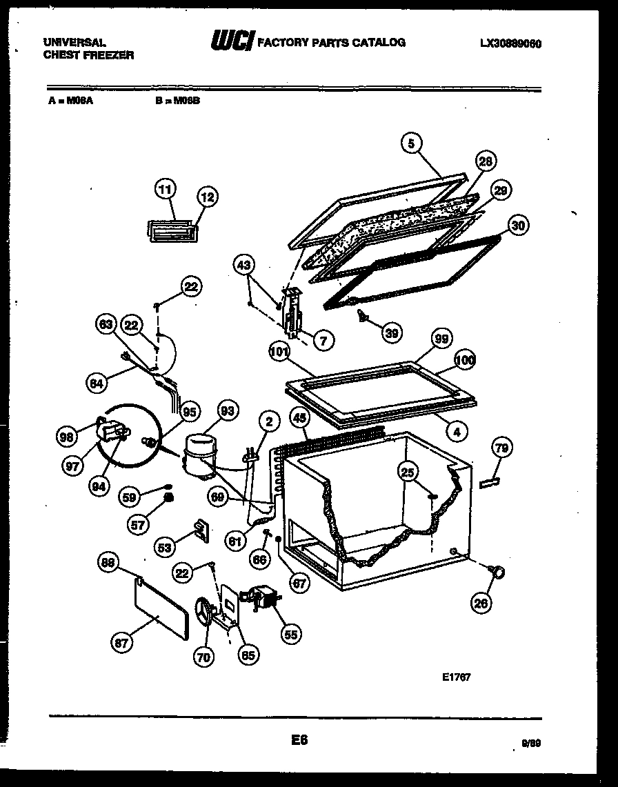 02 - CHEST FREEZER PARTS