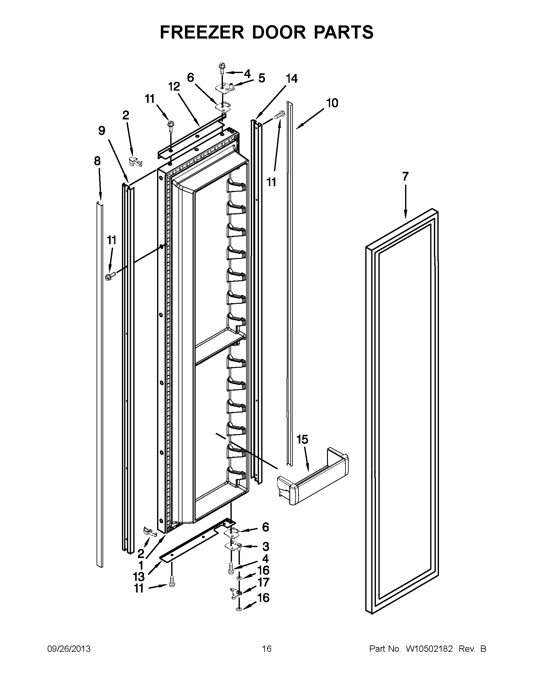 09 - FREEZER DOOR PARTS