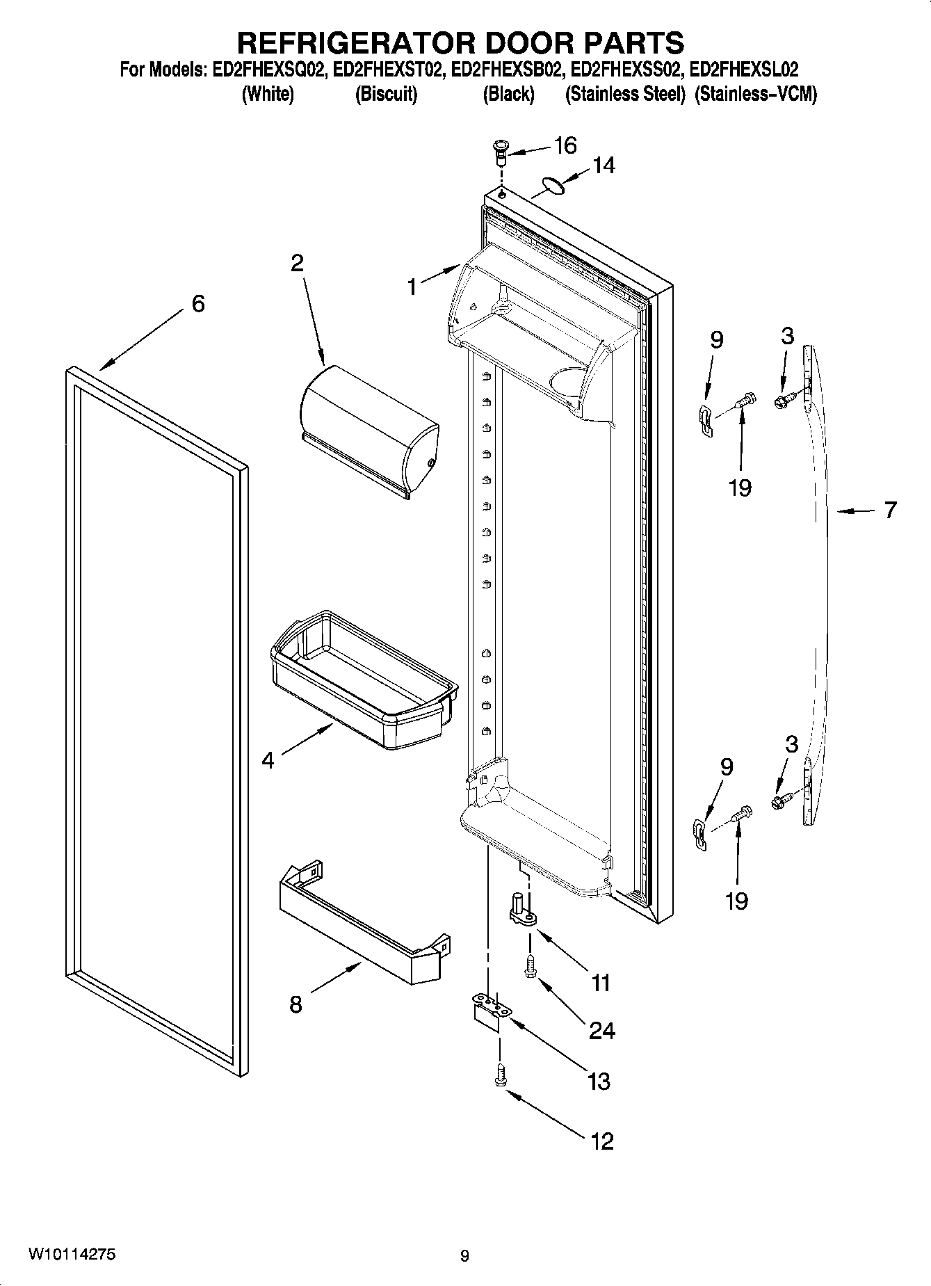 06 - REFRIGERATOR DOOR PARTS