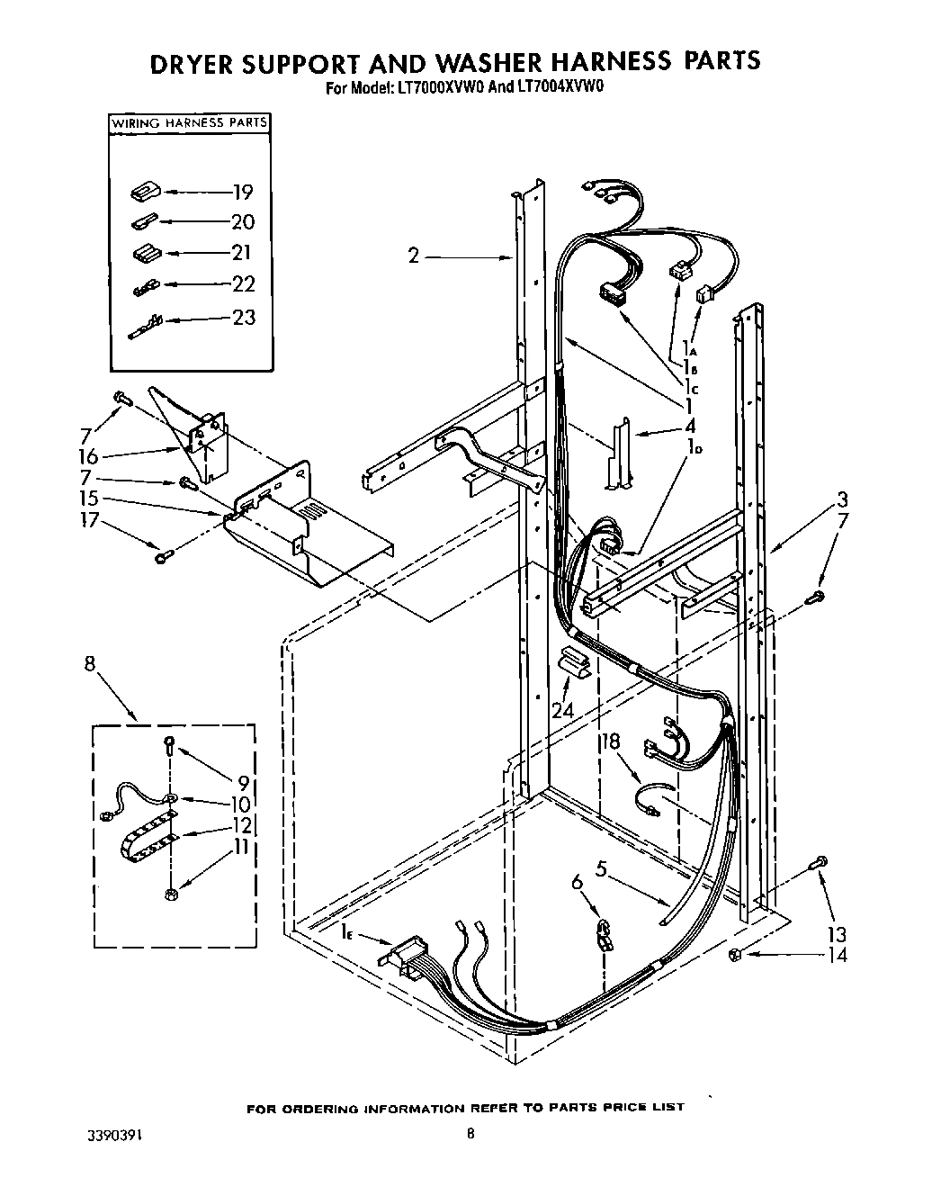 06 - DRYER SUPPORT AND WASHER HARNESS