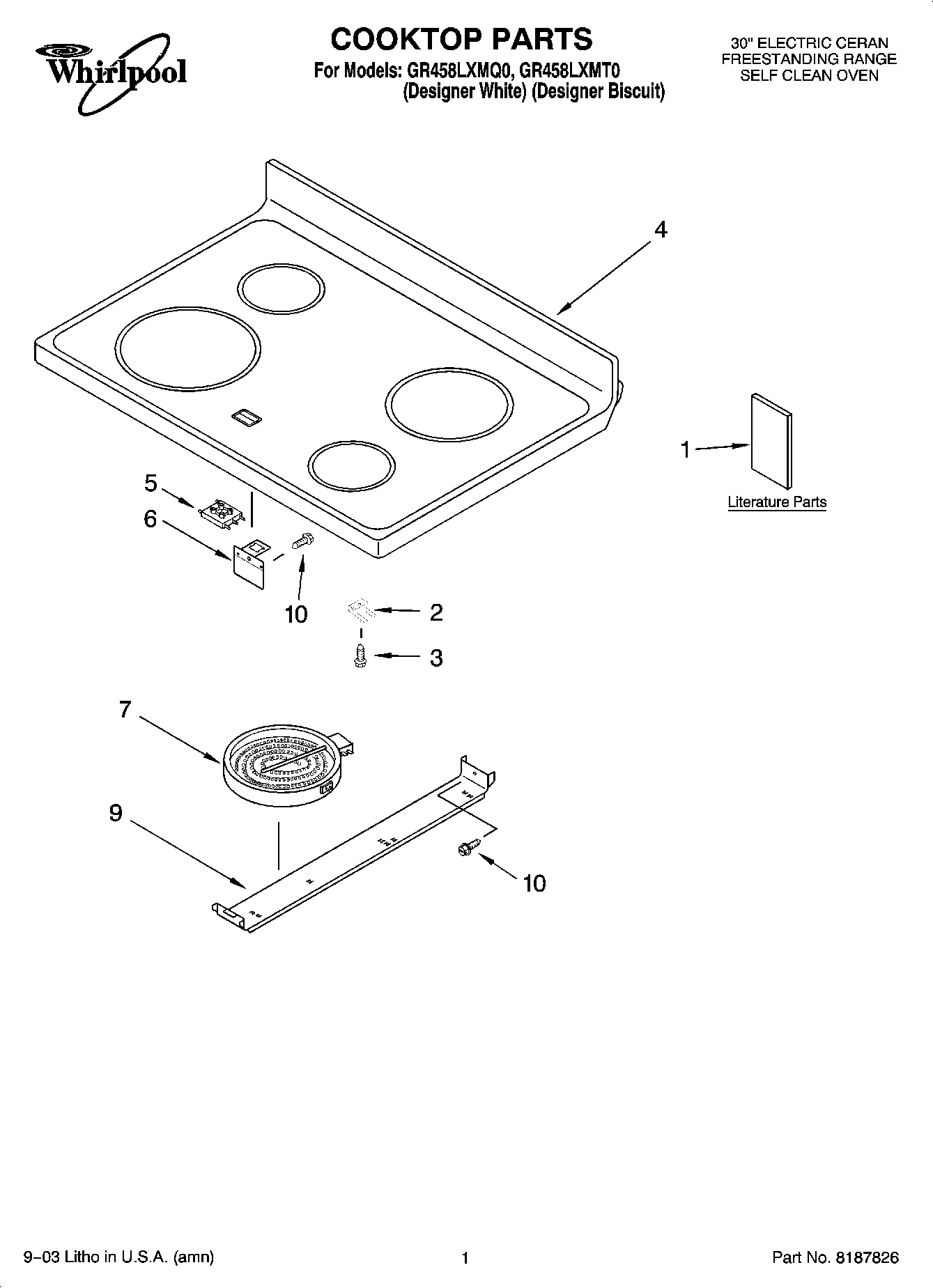 01 - COOKTOP PARTS