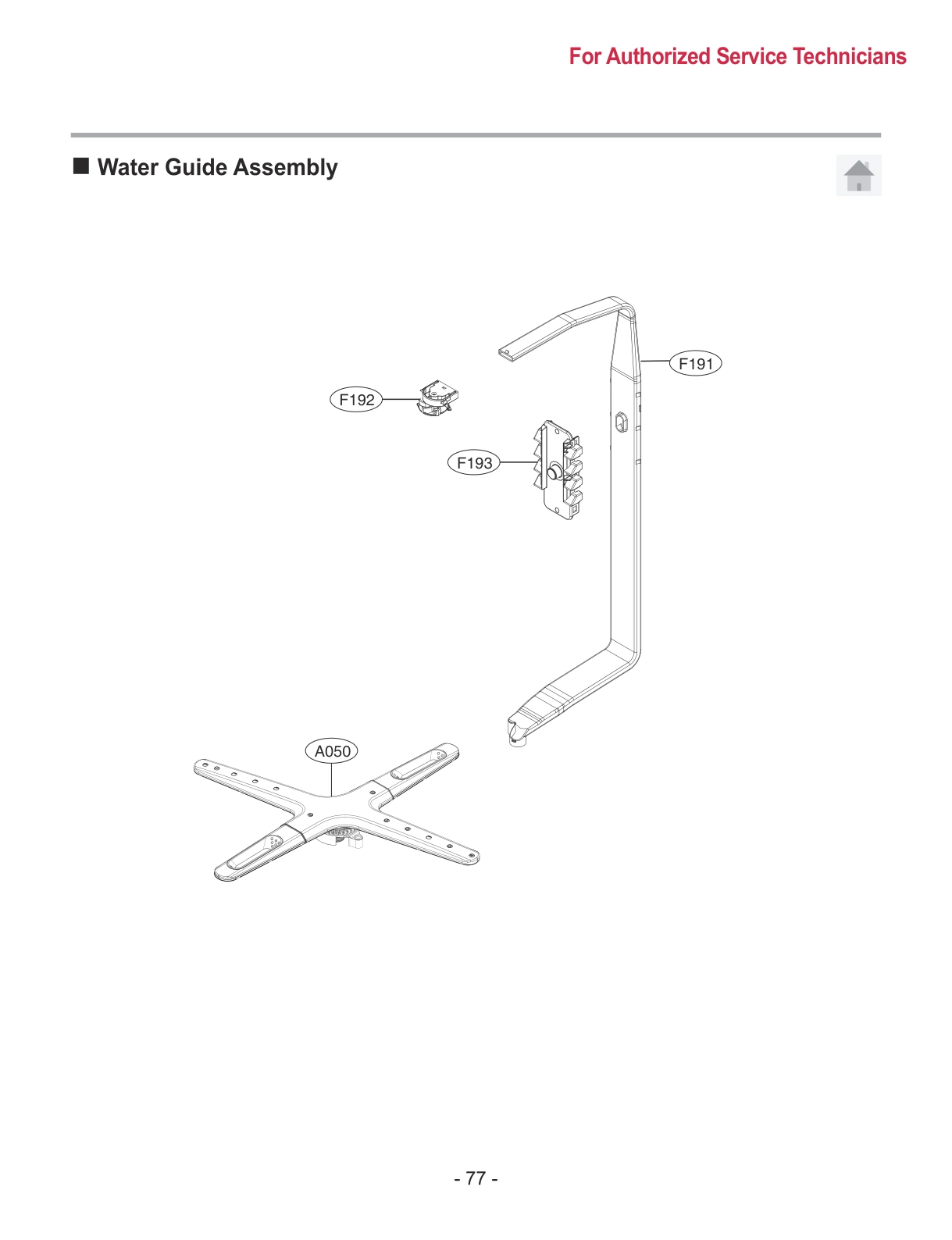 WATER GUIDE ASSEMBLY