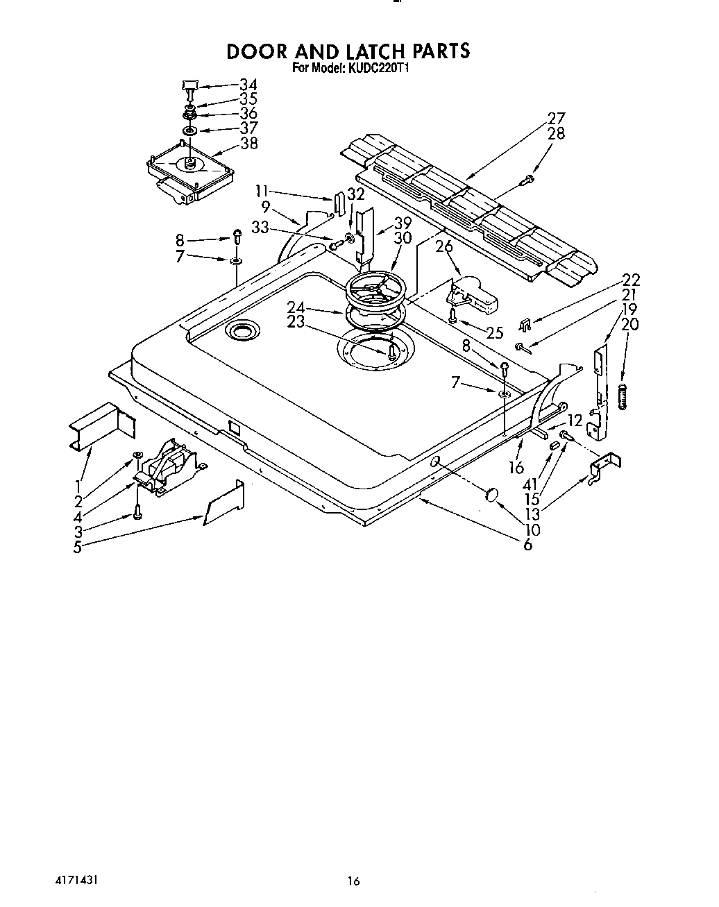 13 - DOOR AND LATCH