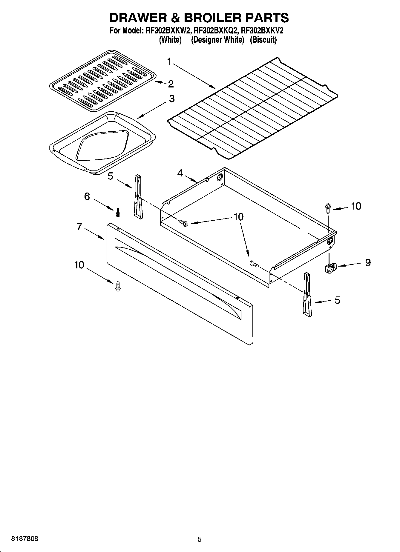 04 - DRAWER & BROILER PARTS