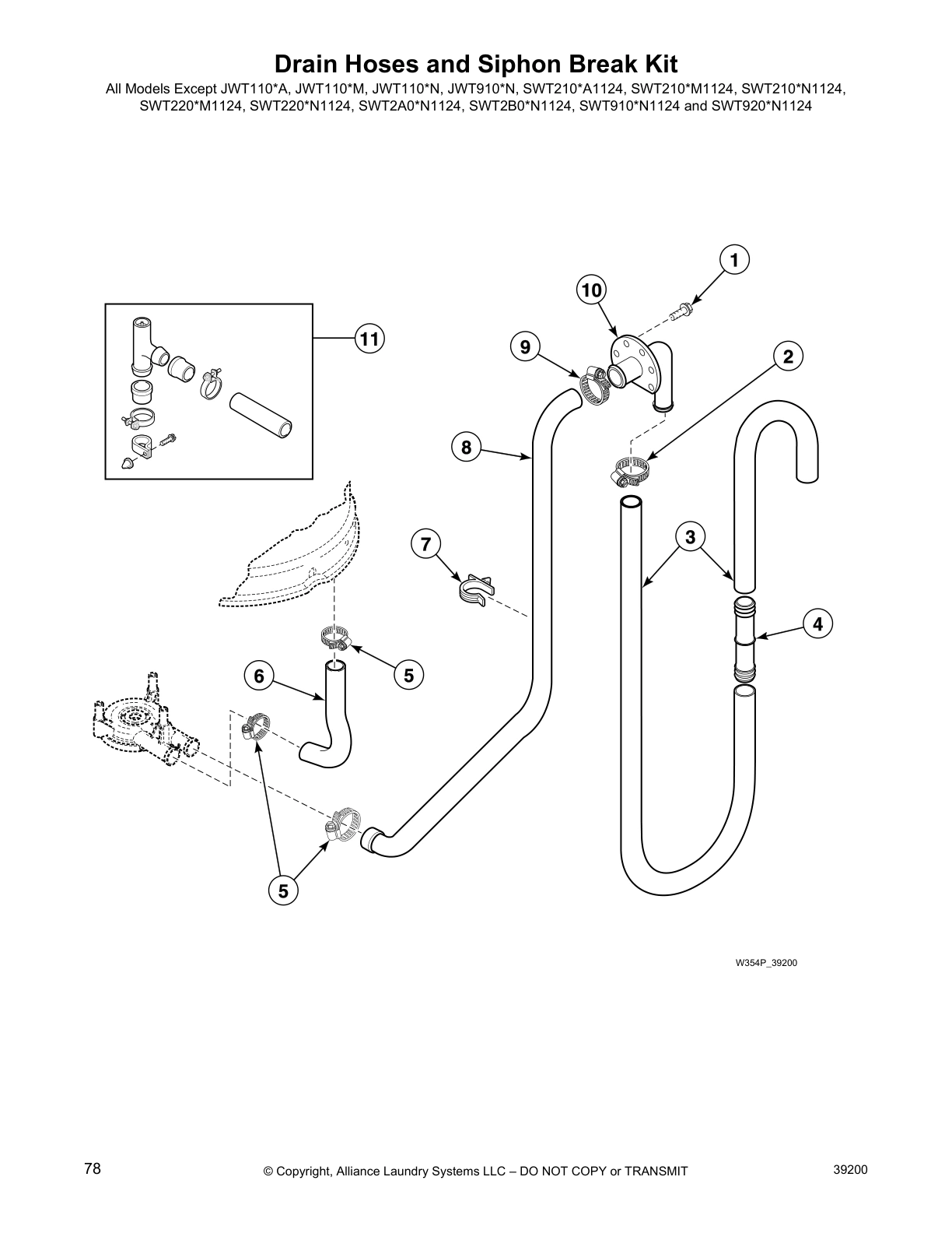 Drain Hoses and Siphon Break Kit