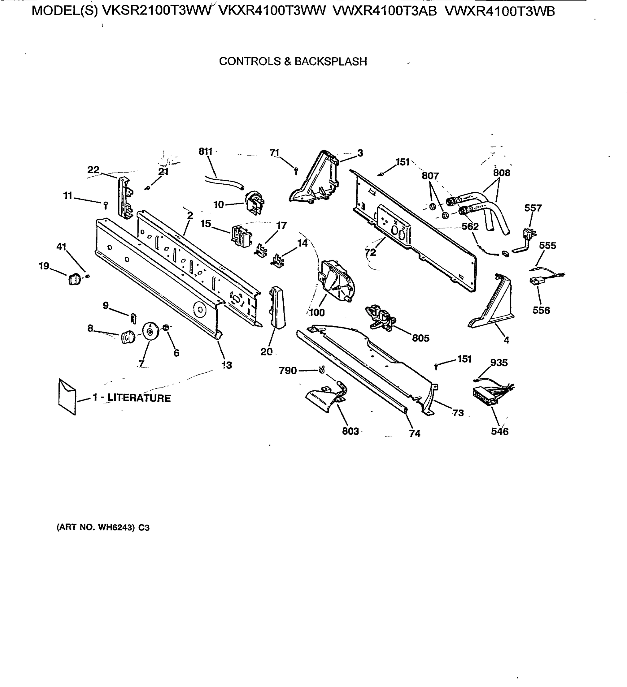 CONTROLS & BACKSPLASH
