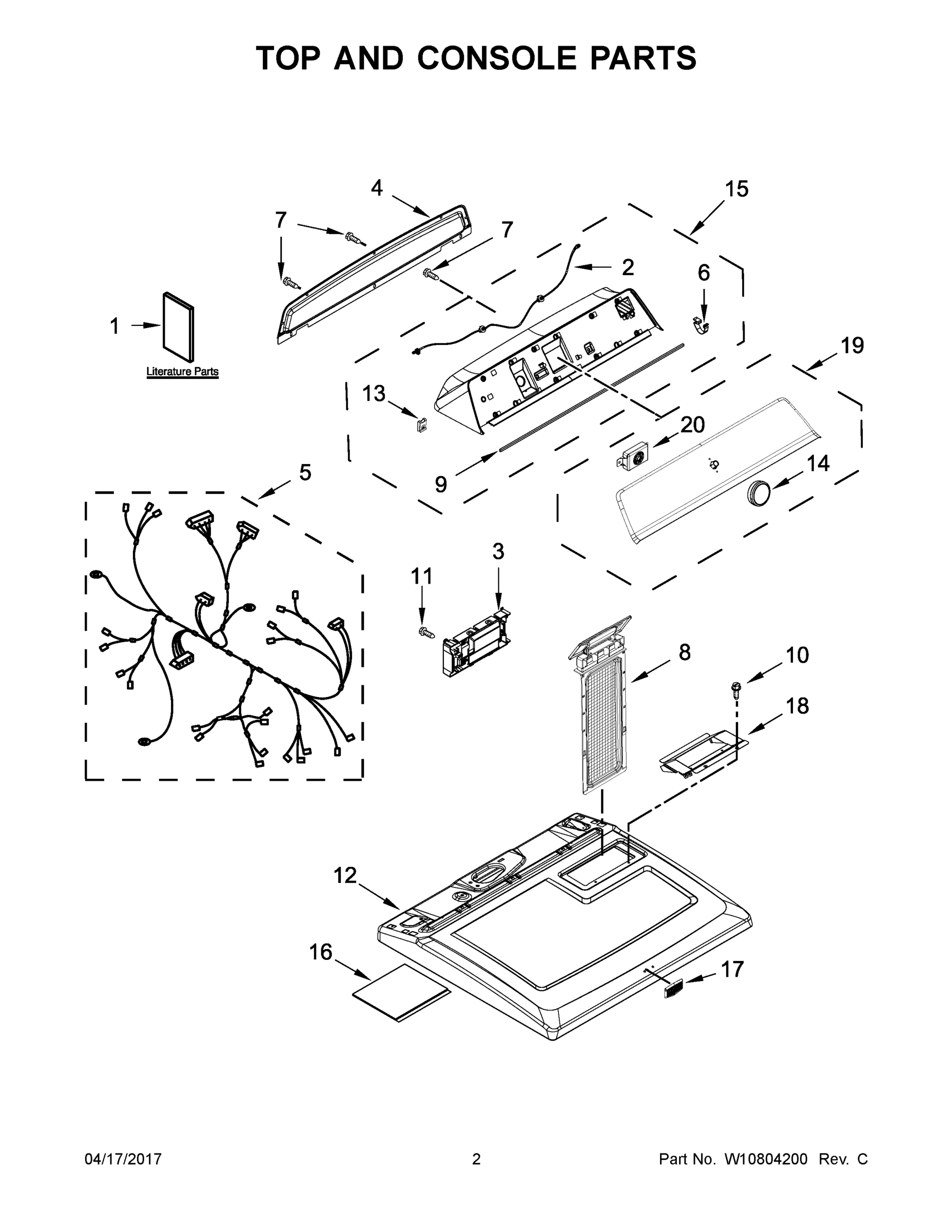 02 - TOP AND CONSOLE PARTS