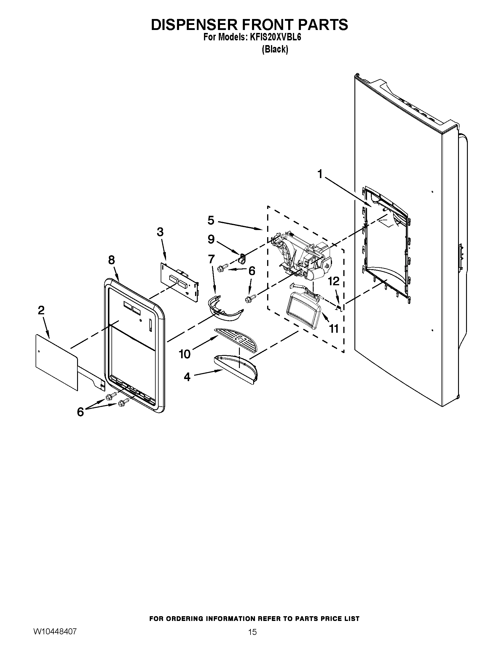 08 - DISPENSER FRONT PARTS
