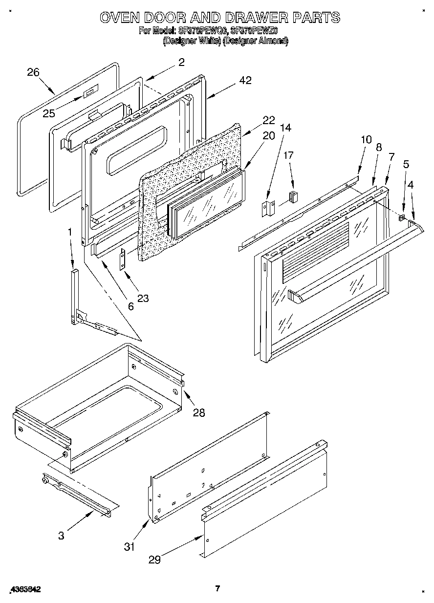05 - OVEN DOOR AND DRAWER